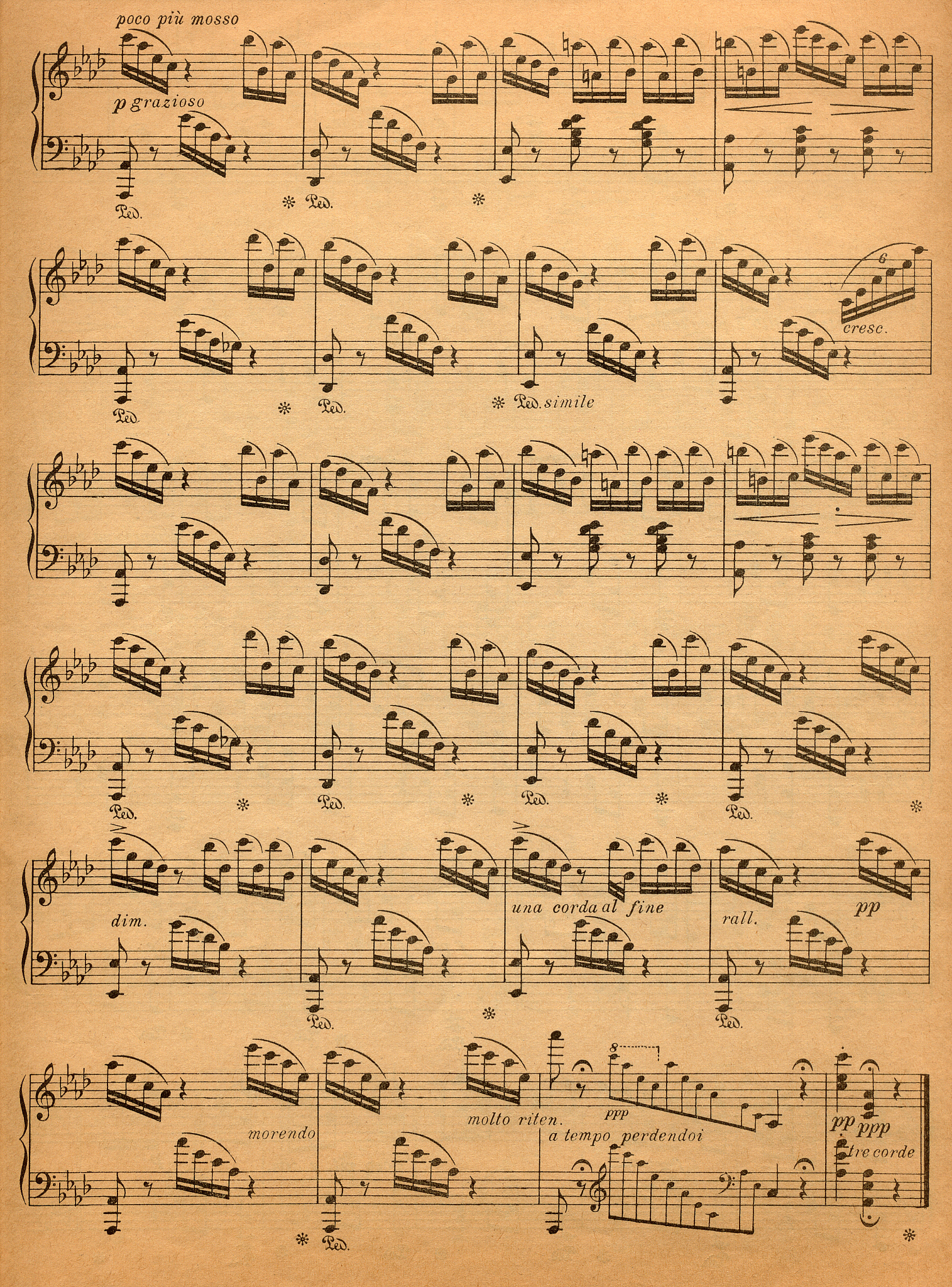 调号为两个降号，111小节的钢琴曲推荐