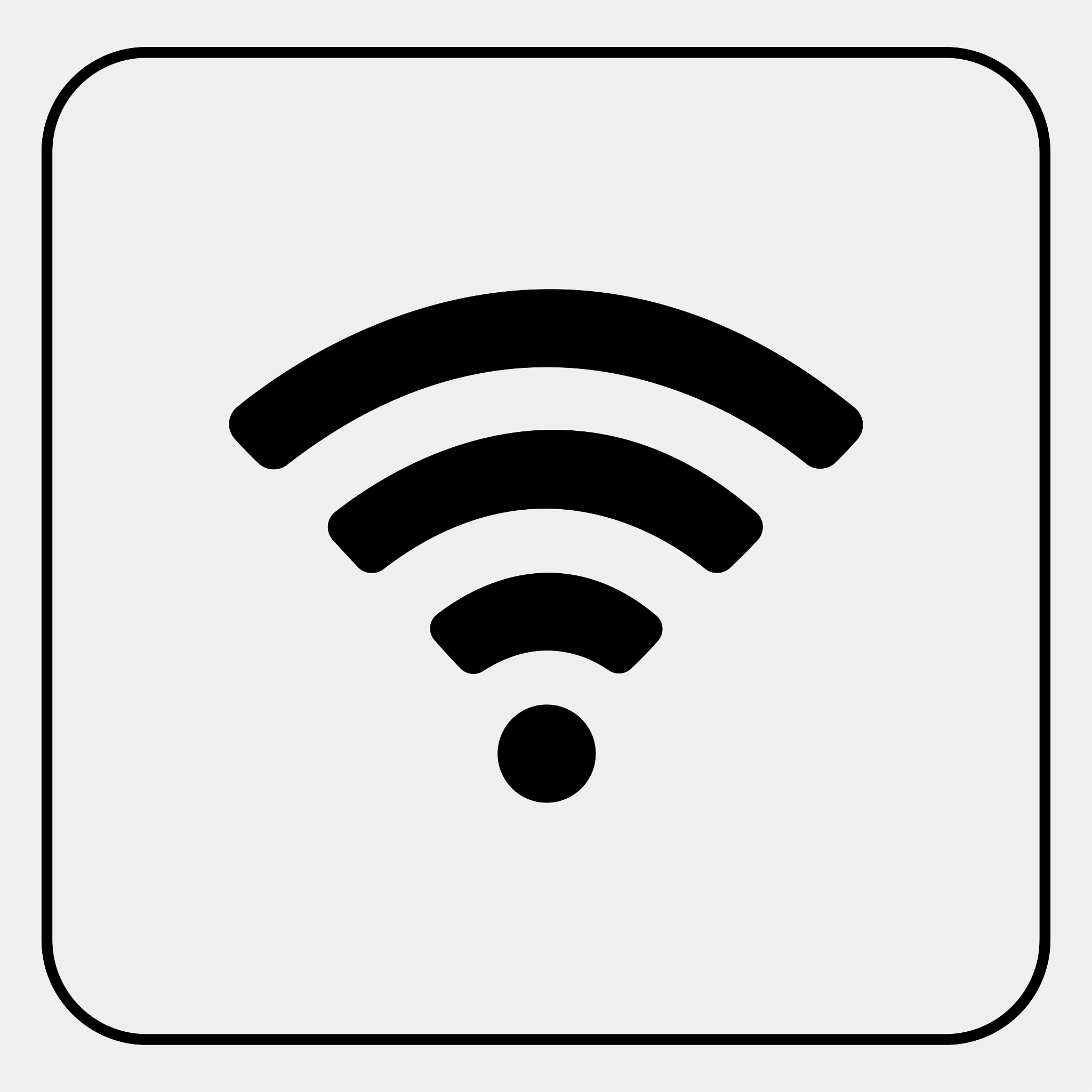 wifi icon on grey background