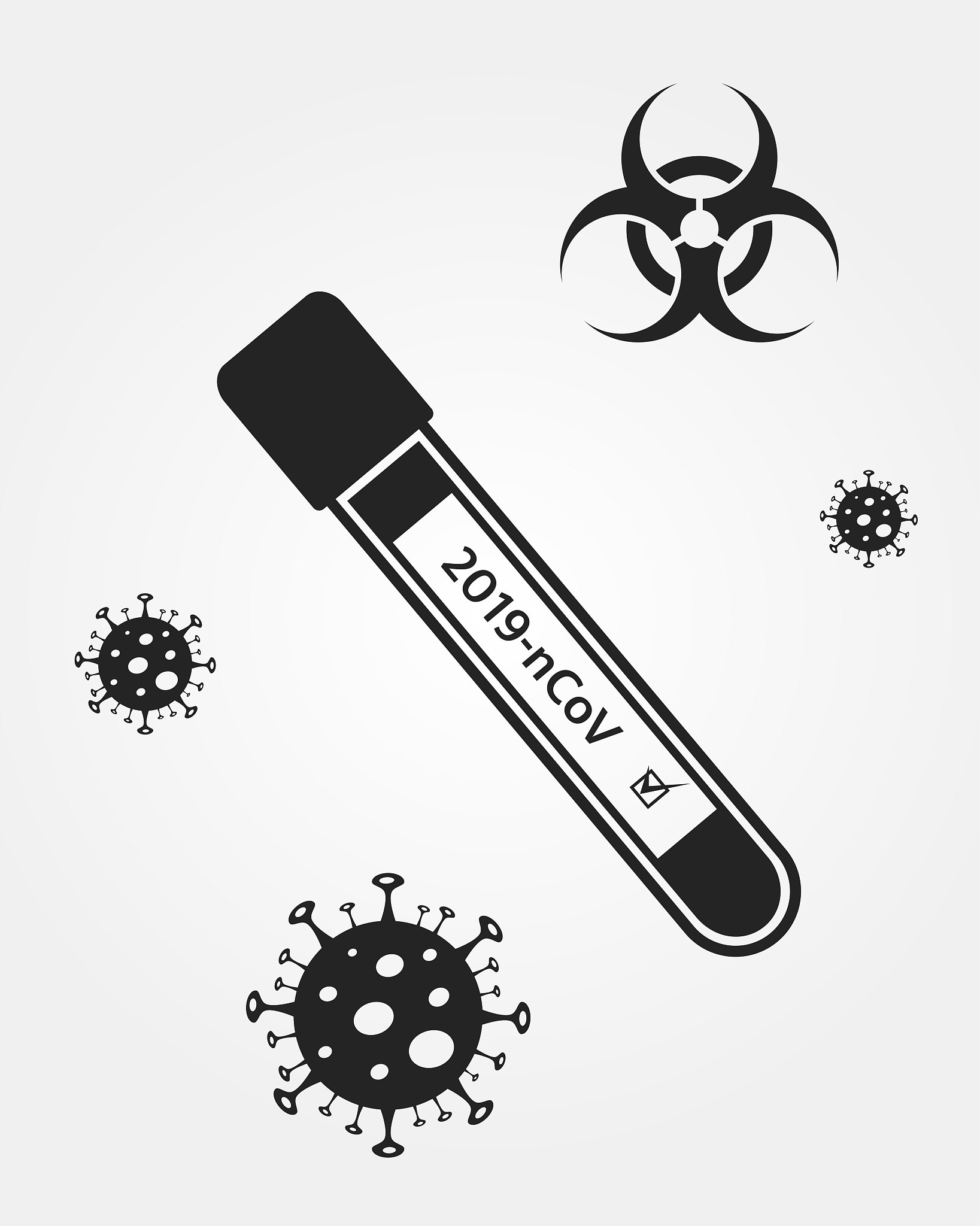 coronavirus covid-19 icon set. biohazard and epidemic symbol for