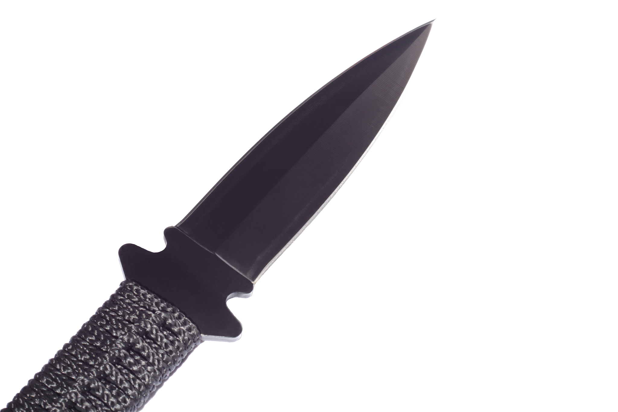 black isolated knife