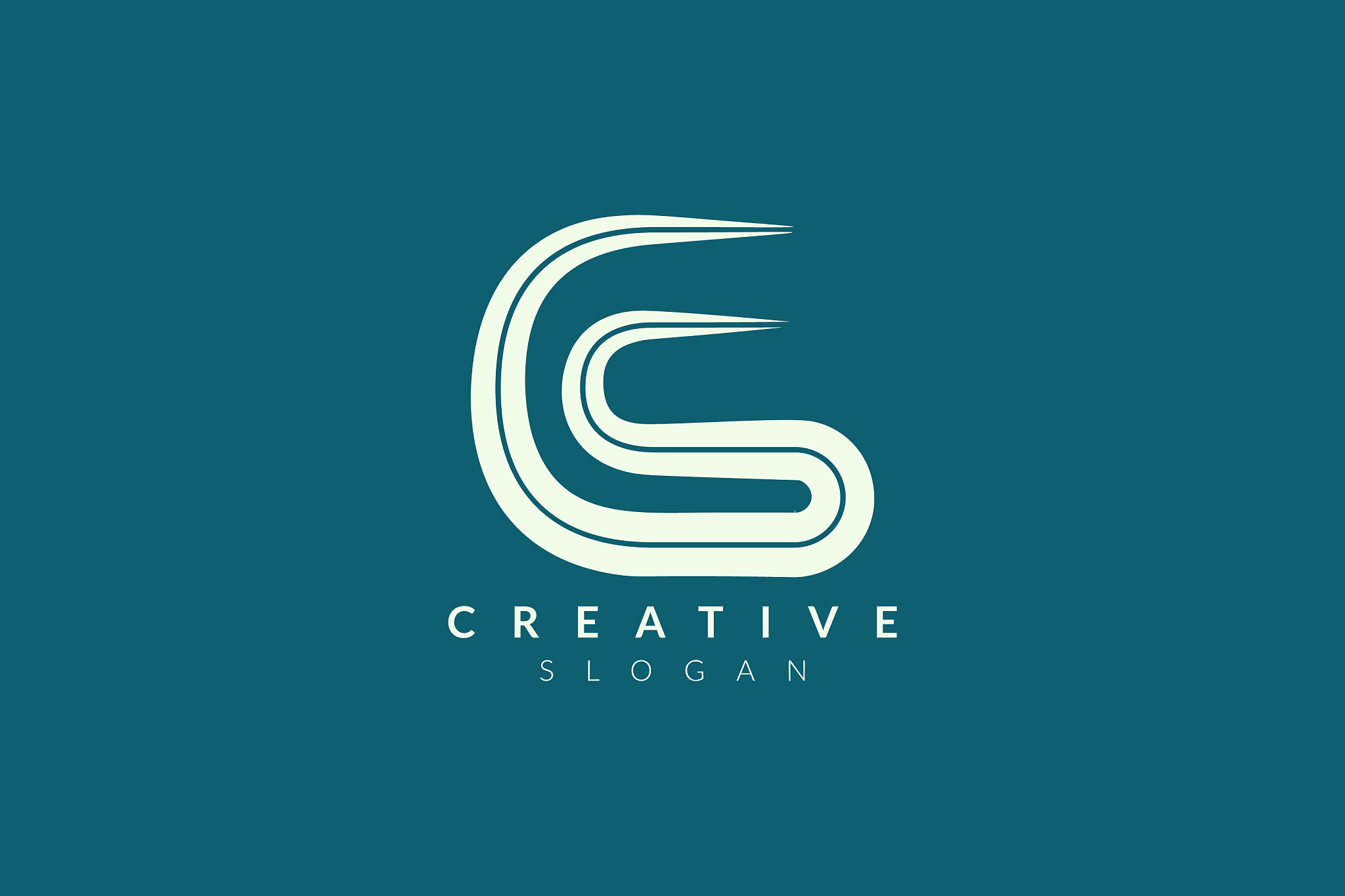 monogram logo design combining letter c and s