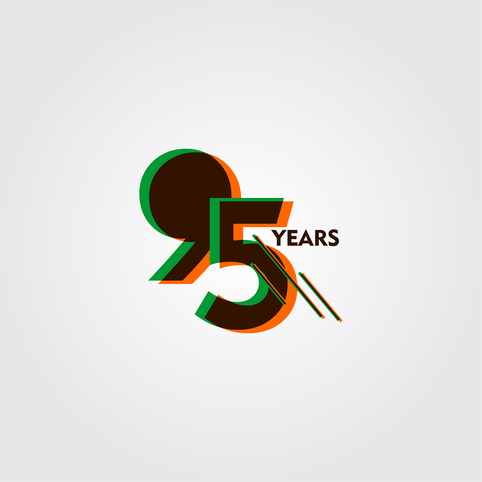 95 years anniversary celebration vector template design illustra