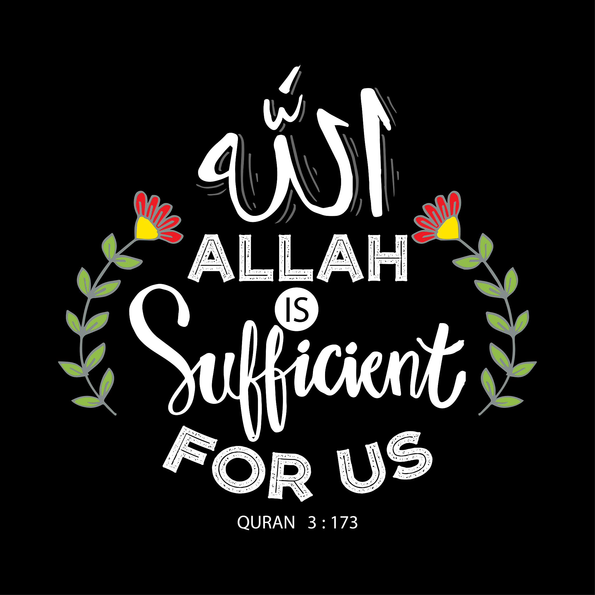 allah is sufficient for us. islamic quran quotes