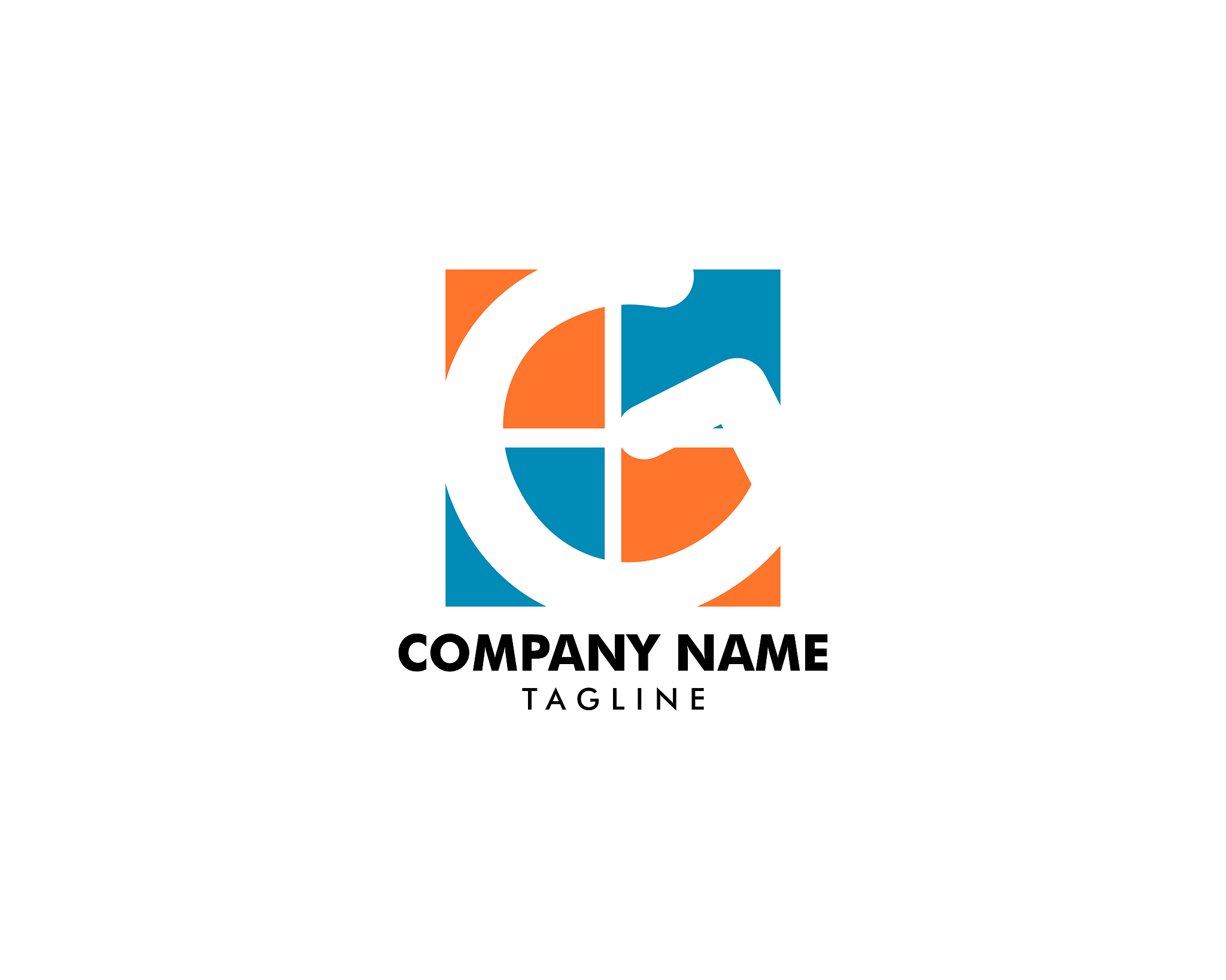 initial letter g   design template