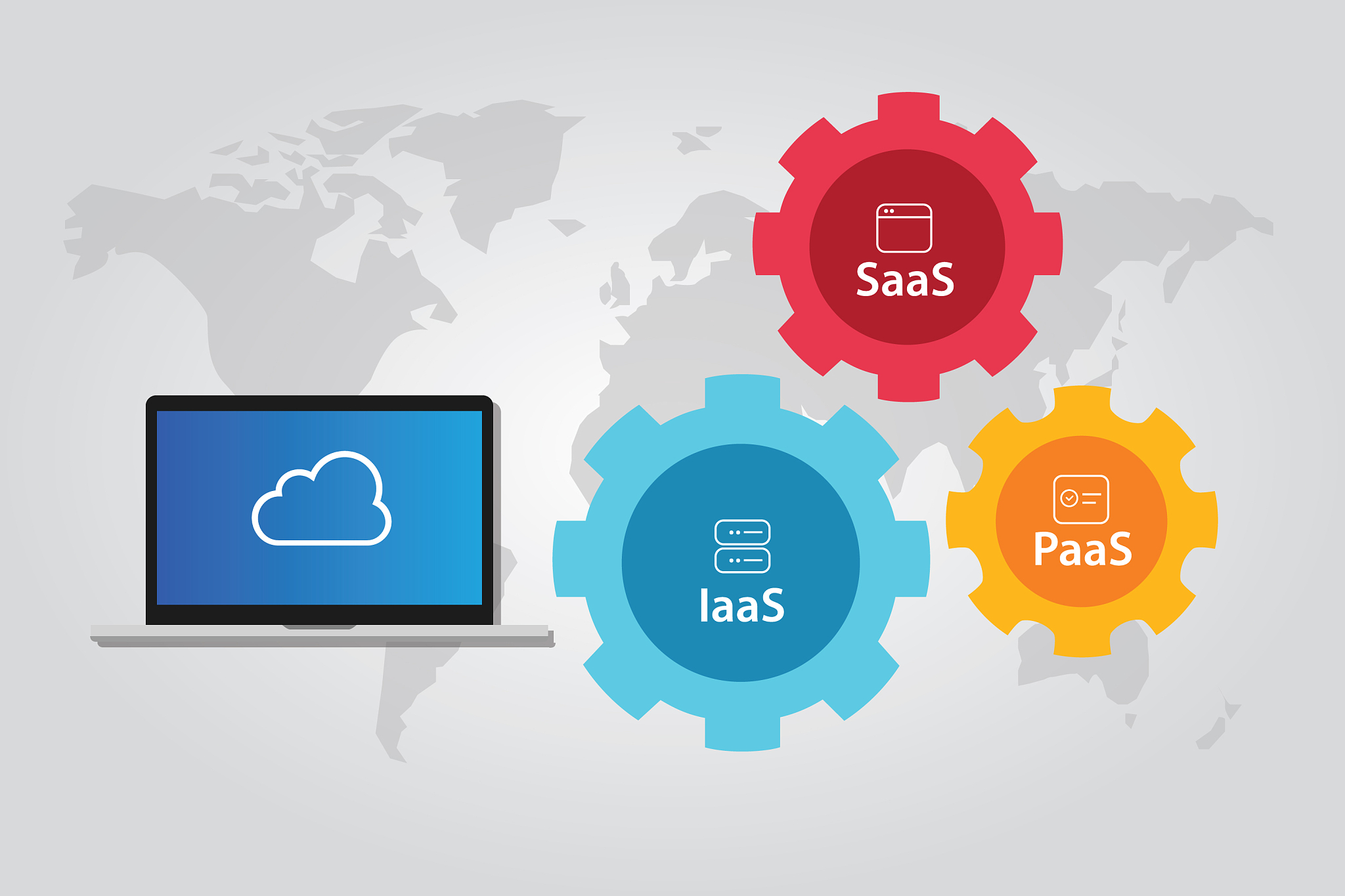cloud stack combination of iaas paas and saas