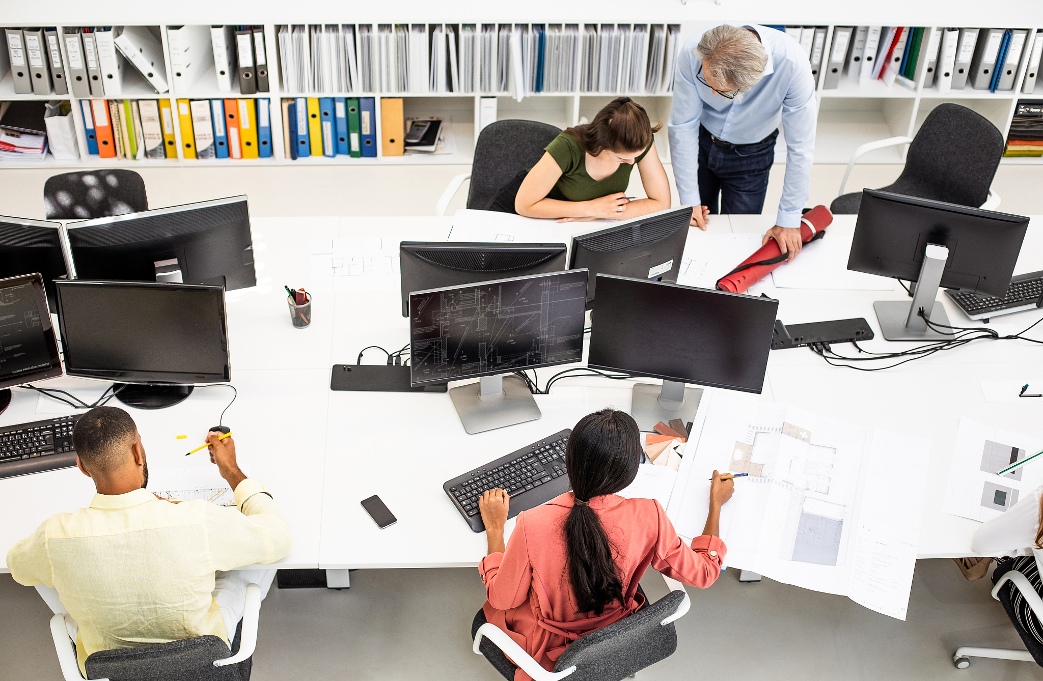 business people working in the office