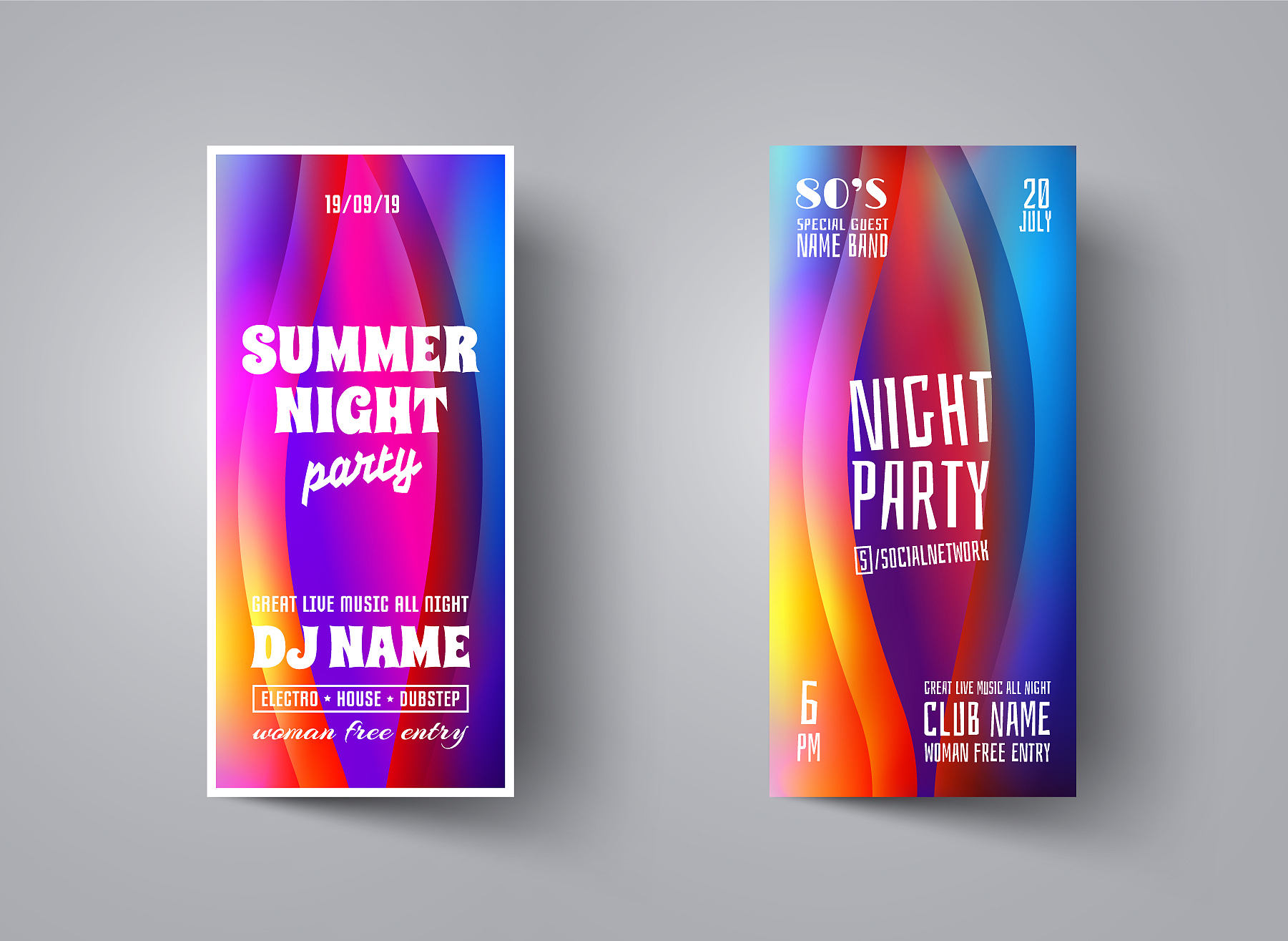 party flyerposter templateabstract background