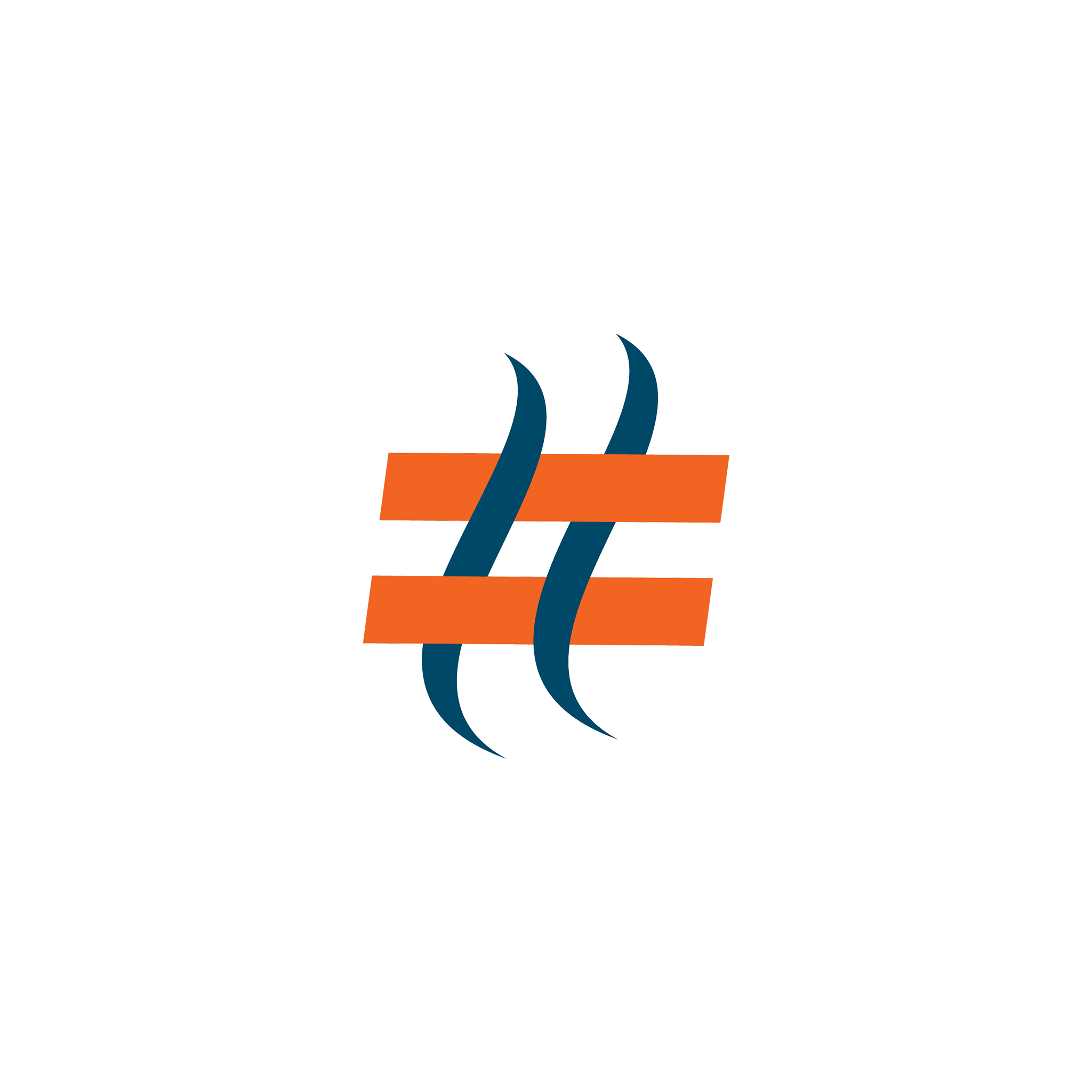hashtag icon logo design template