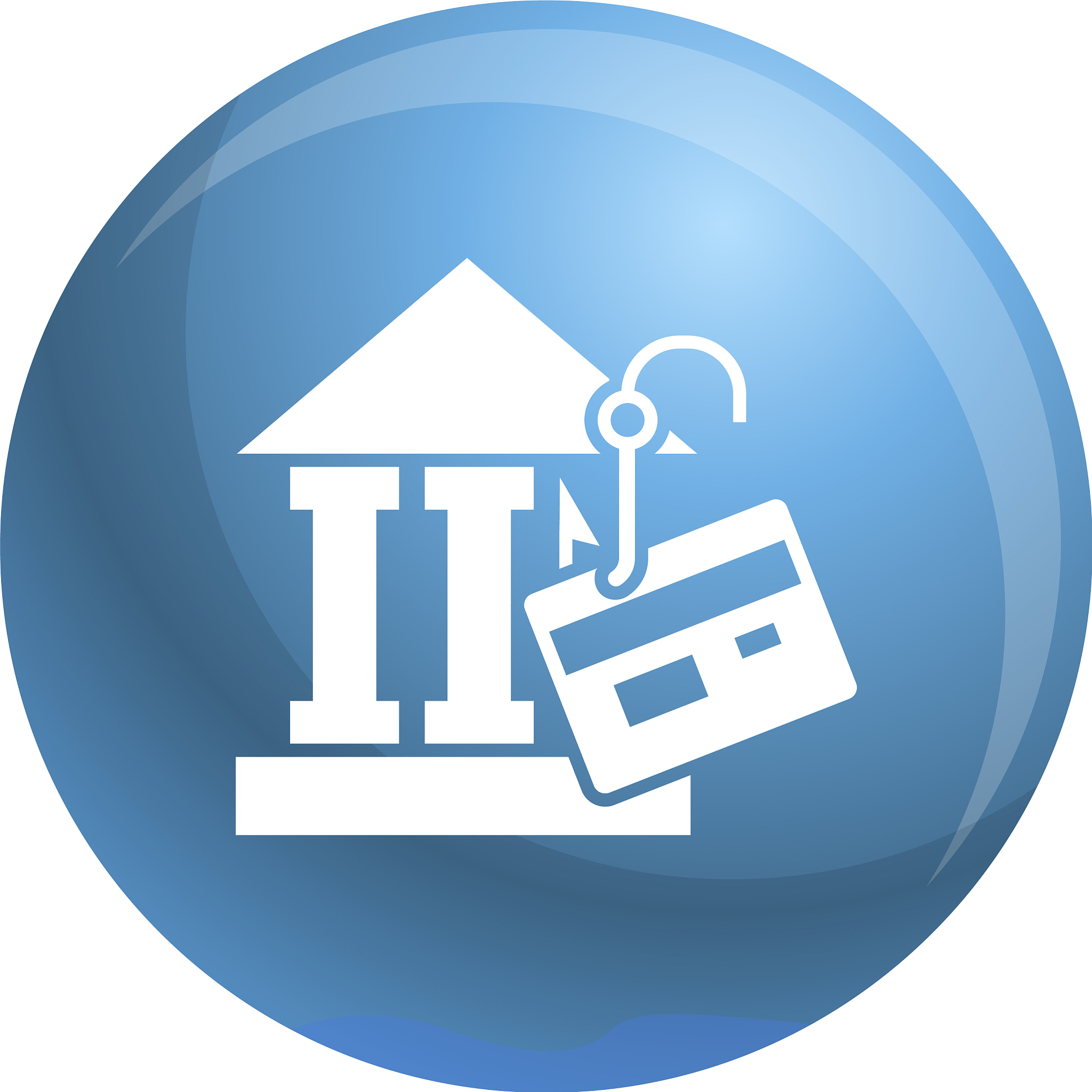 bank phishing icon simple style