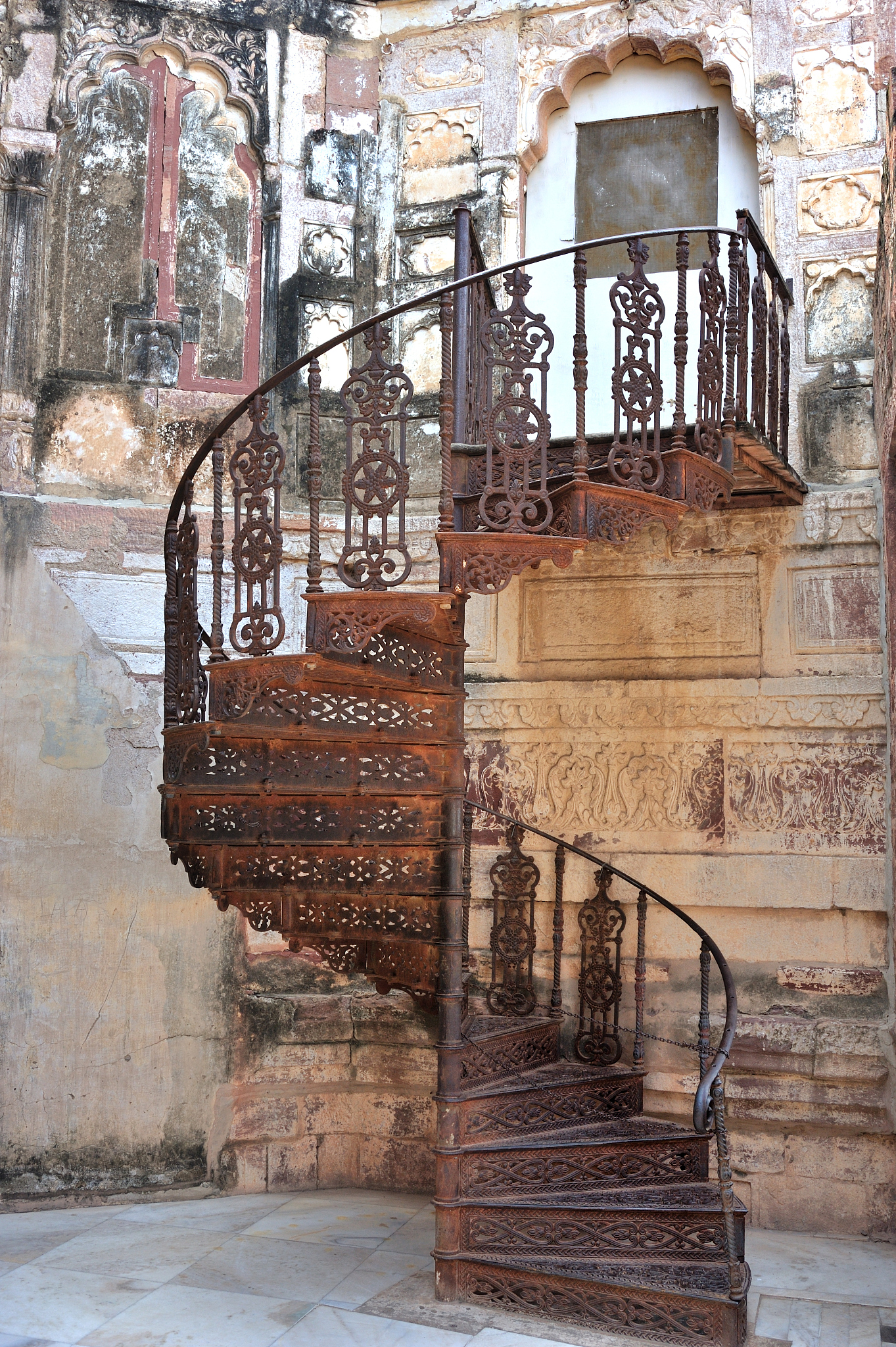 old spiral staircase