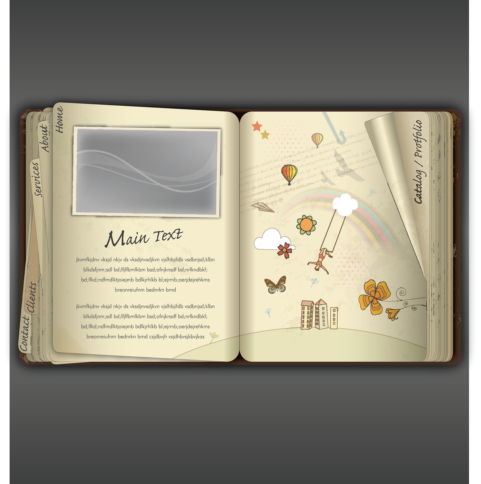 小学成长纪念册目录