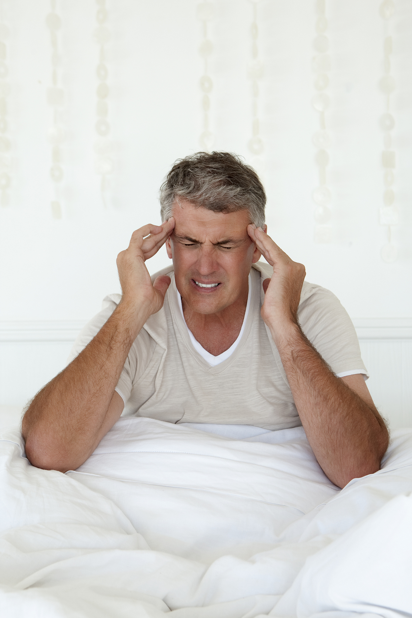 man having headache