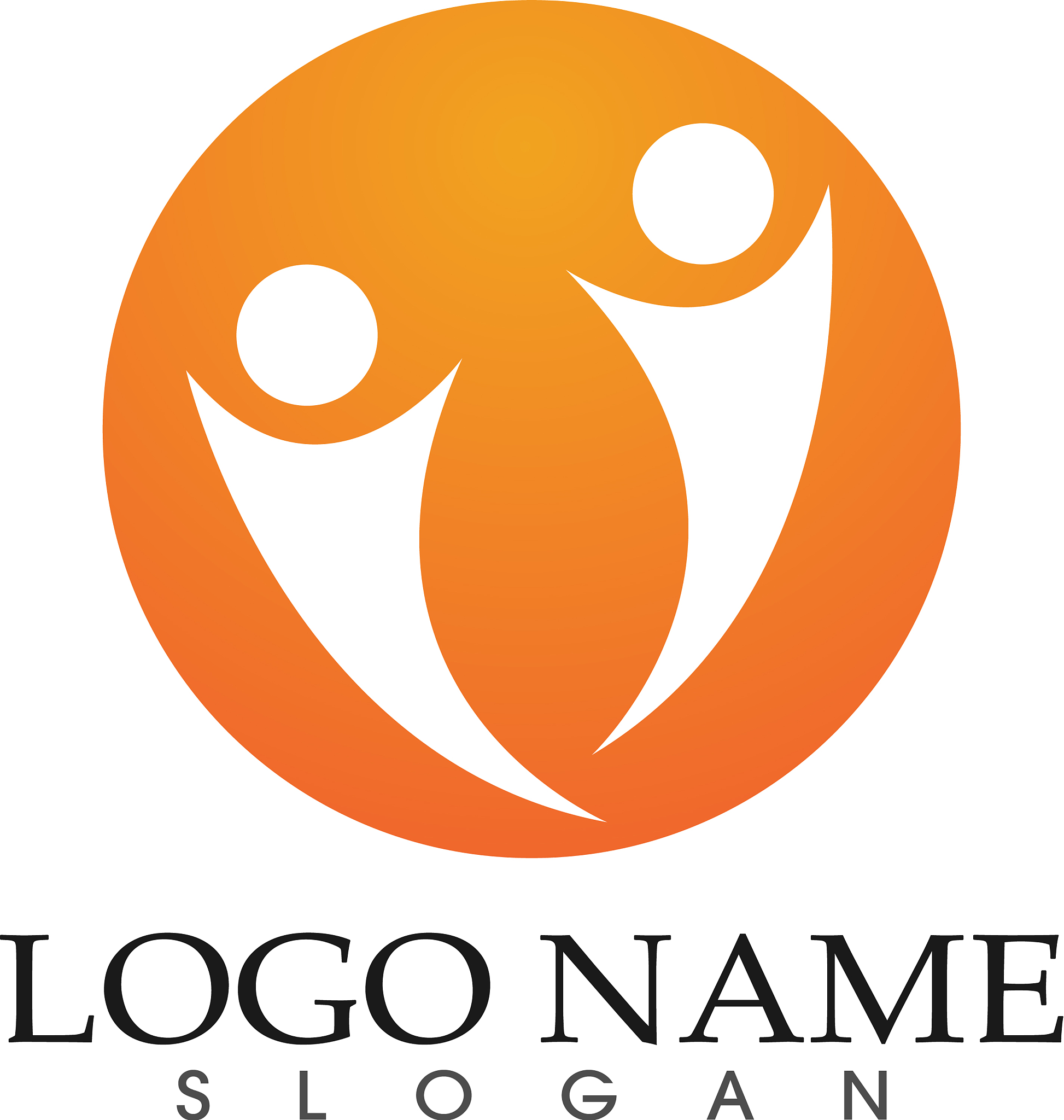family care love logo and symbols template