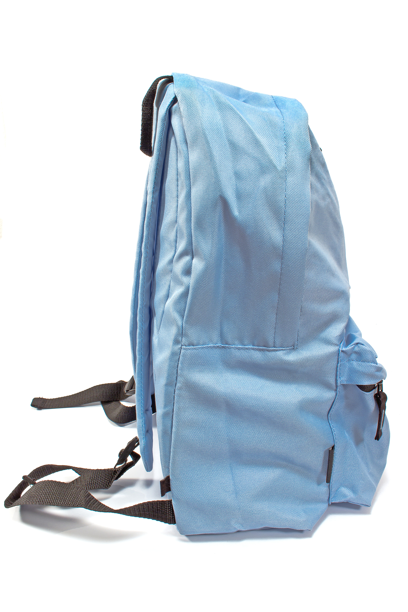 blue backpack isolated on white