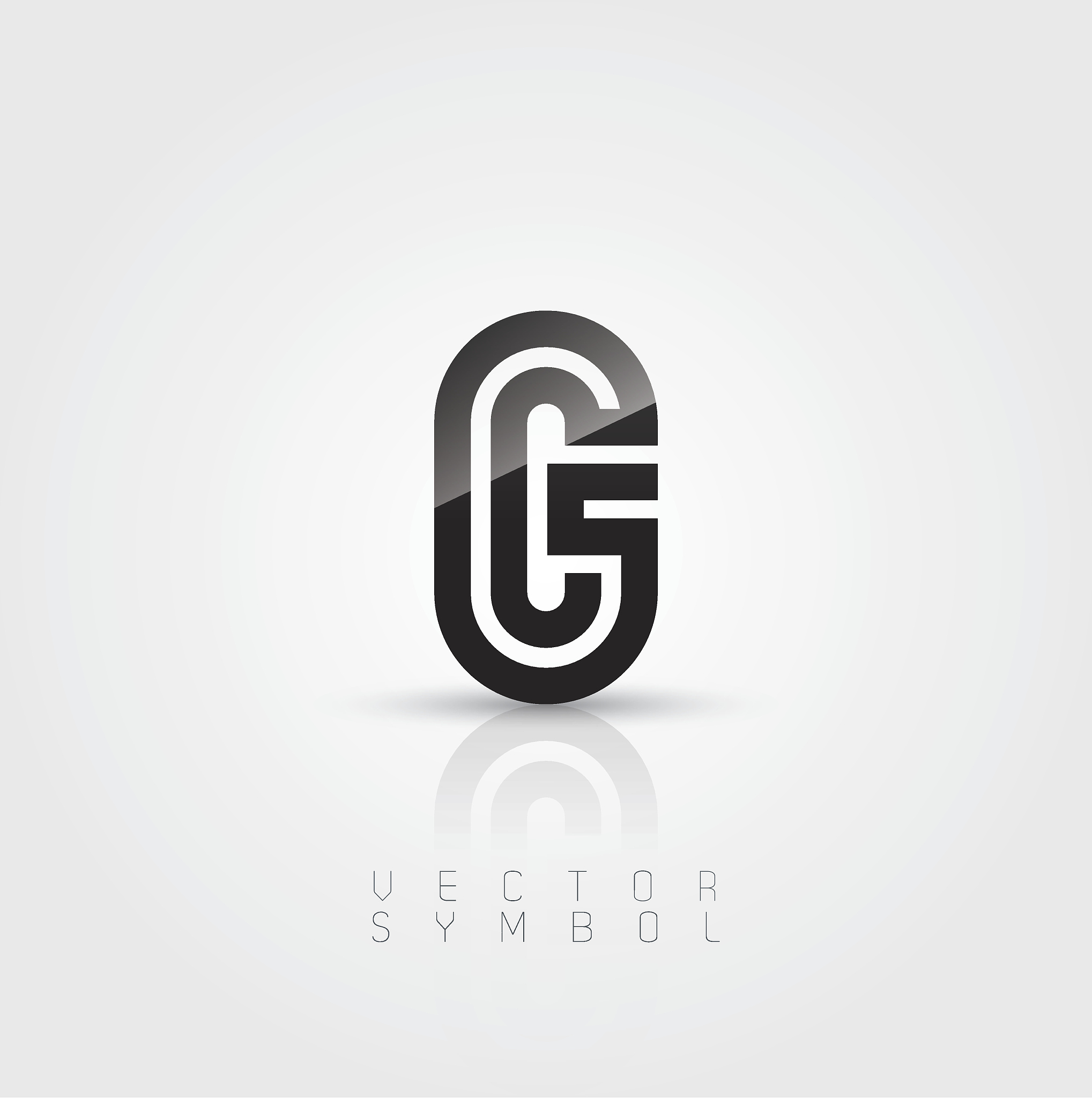 vector graphic elegant and creative line alphabet / letter g
