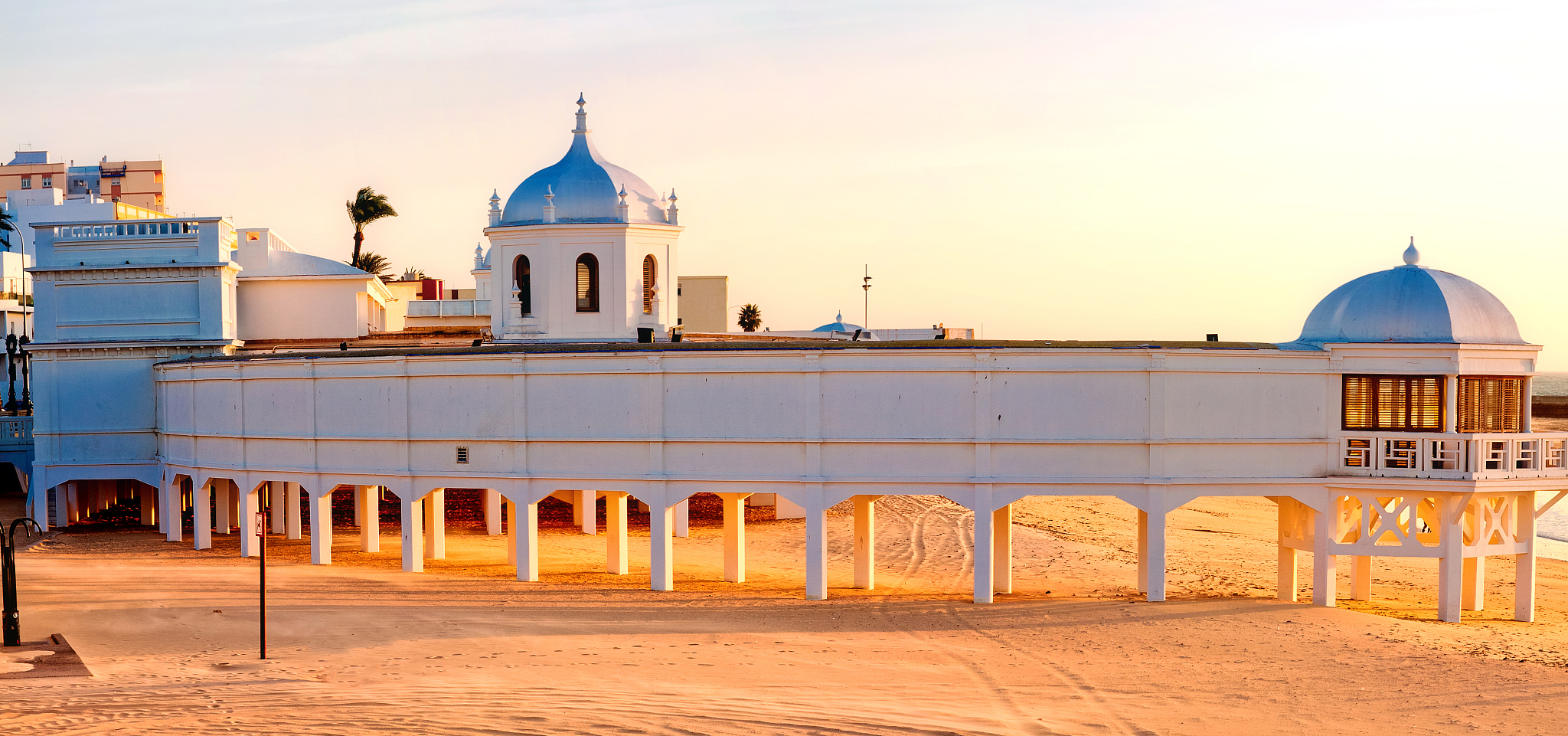 cadiz in andalucia, spain. caleta beach