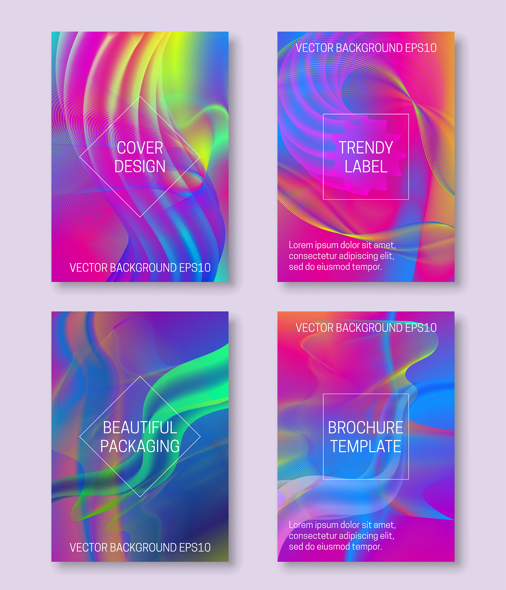 vibrant backgrounds for cover design of lines array and ethereal