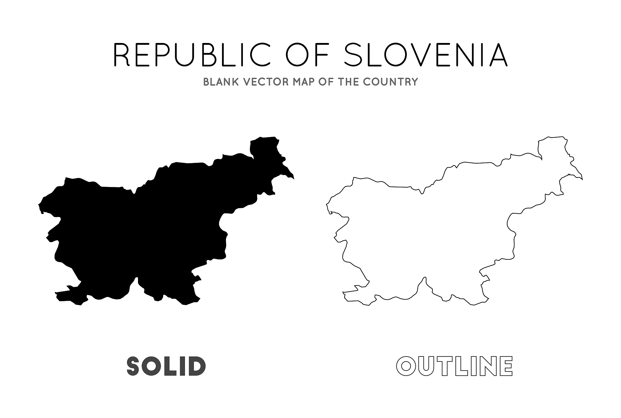 slovenia map.