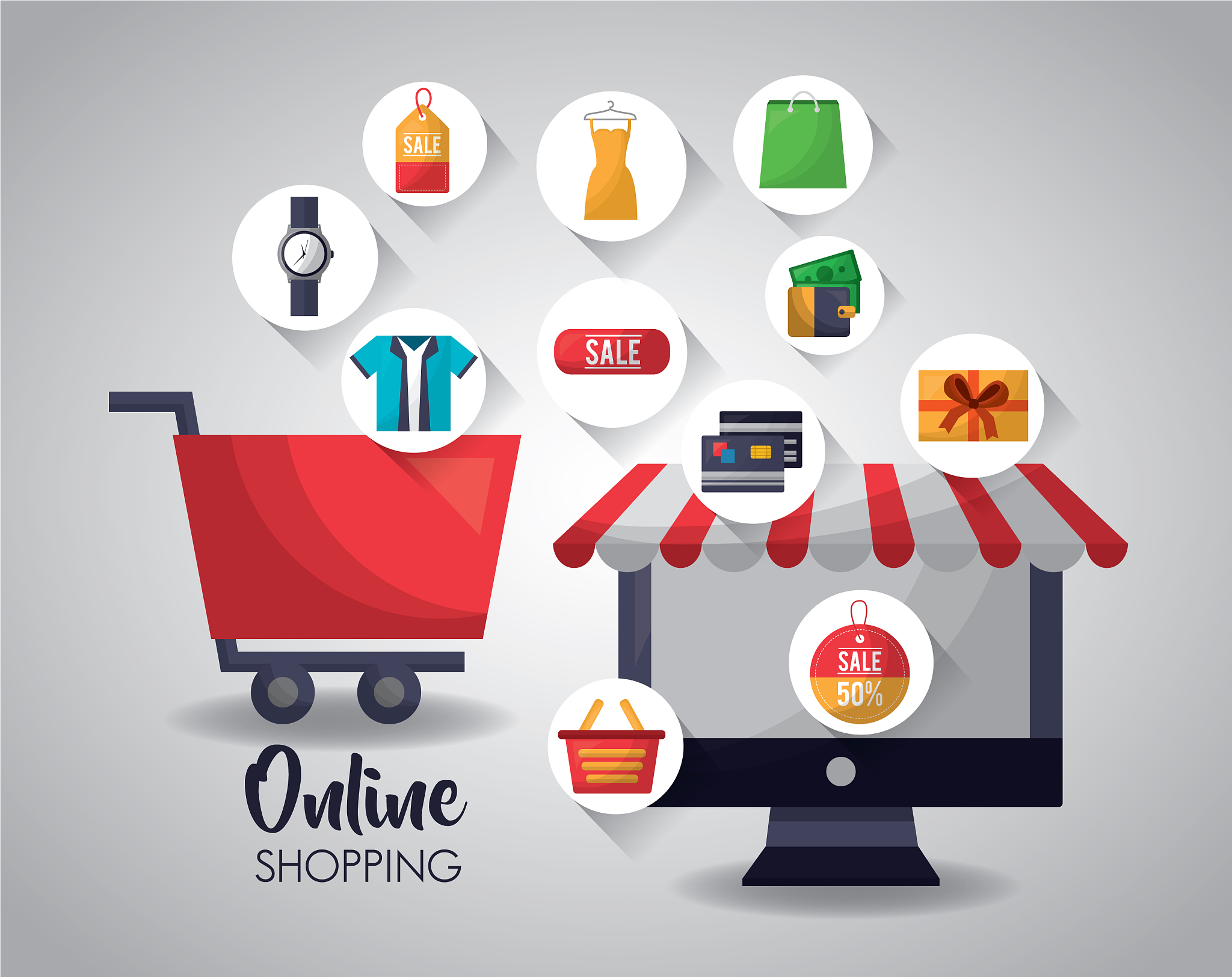online shopping card
