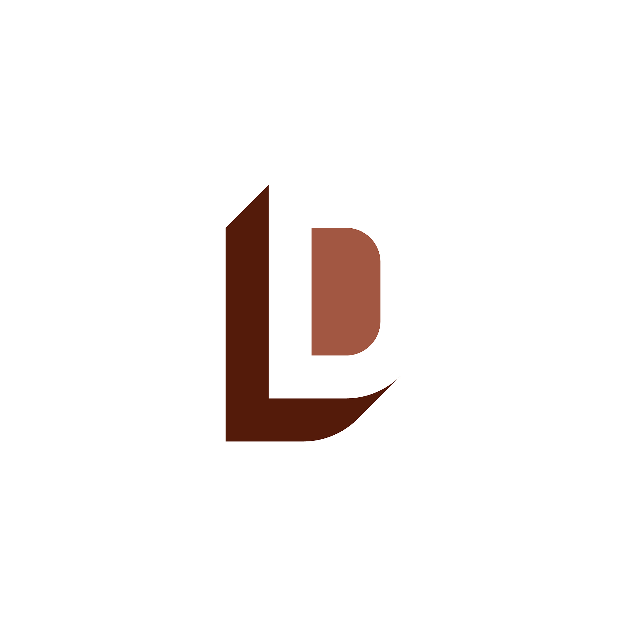 brown letter l and d ld logo icon element
