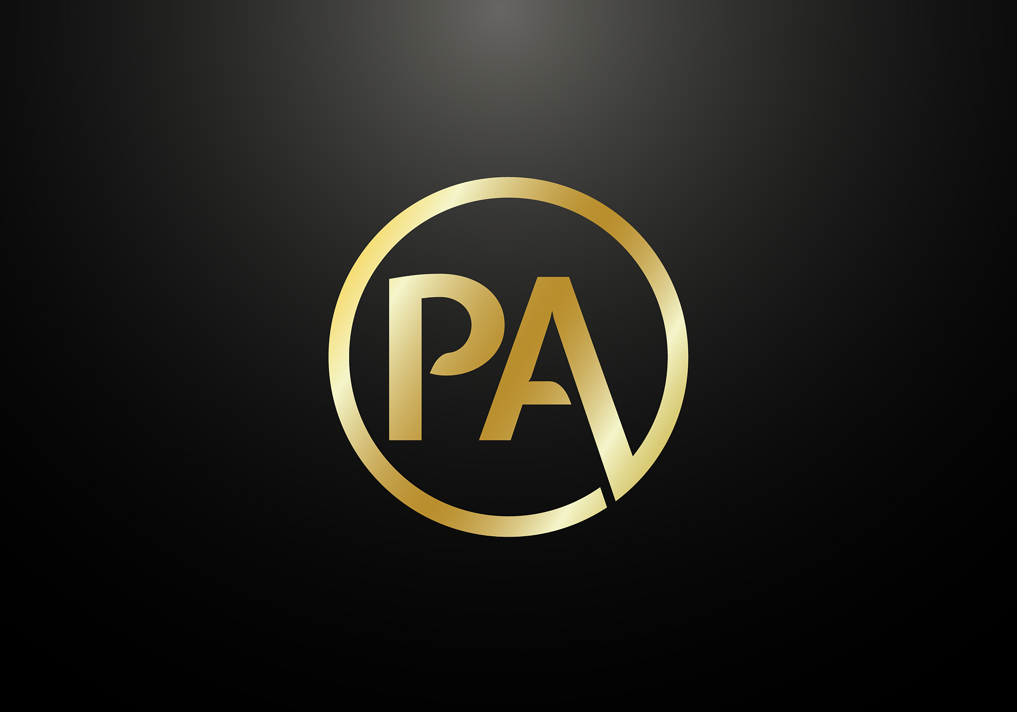 initial monogram letter p a logo design template