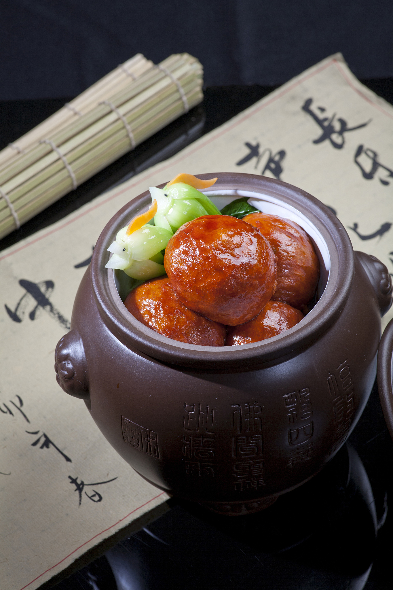 chinese food, pork ball