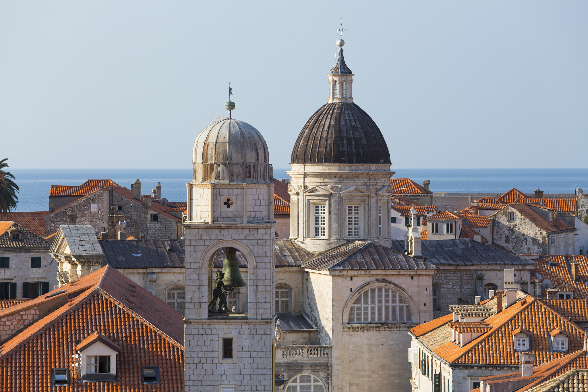 view over the old town from the city walls, dubrovnik, croatia