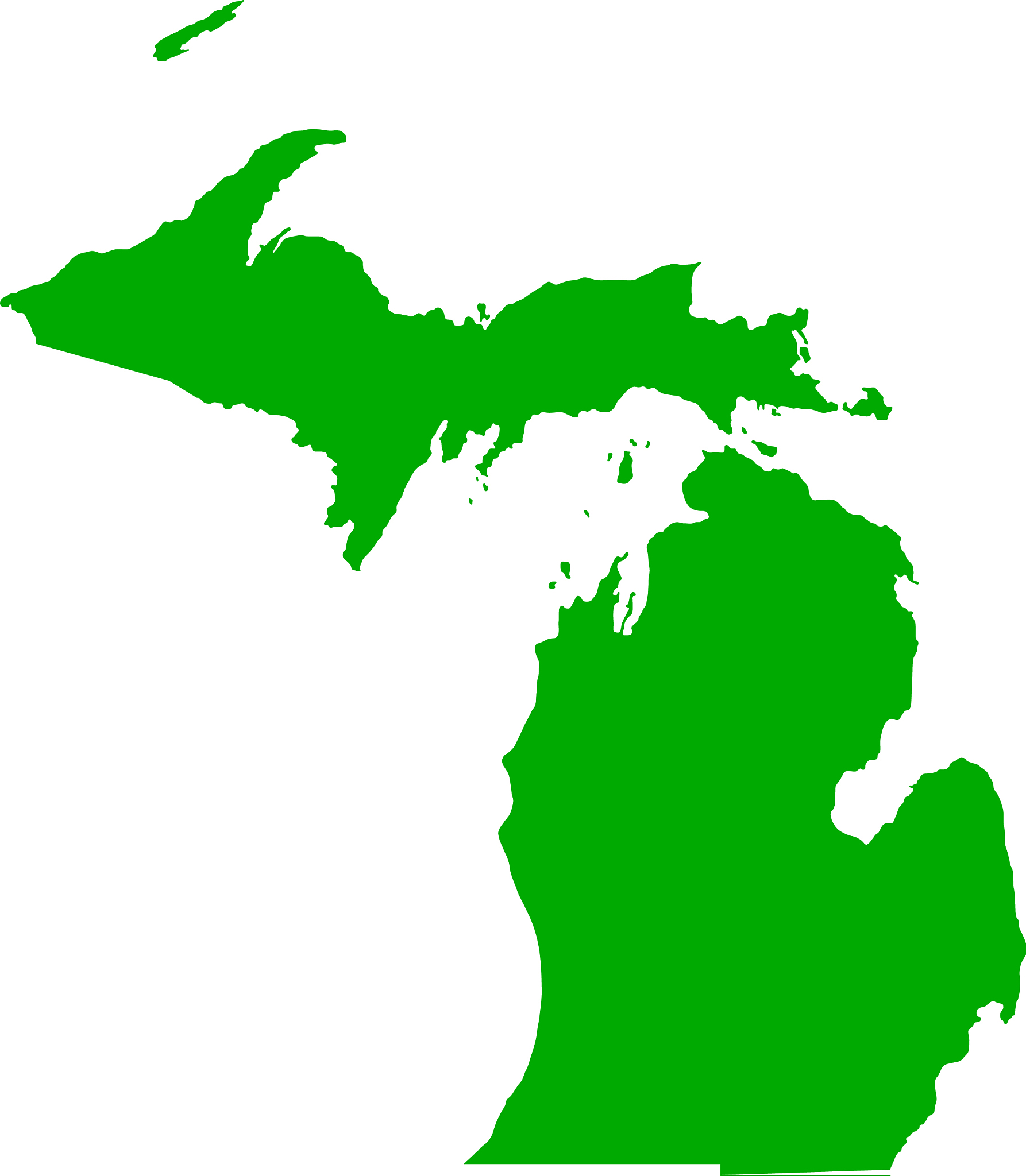 map of michigan