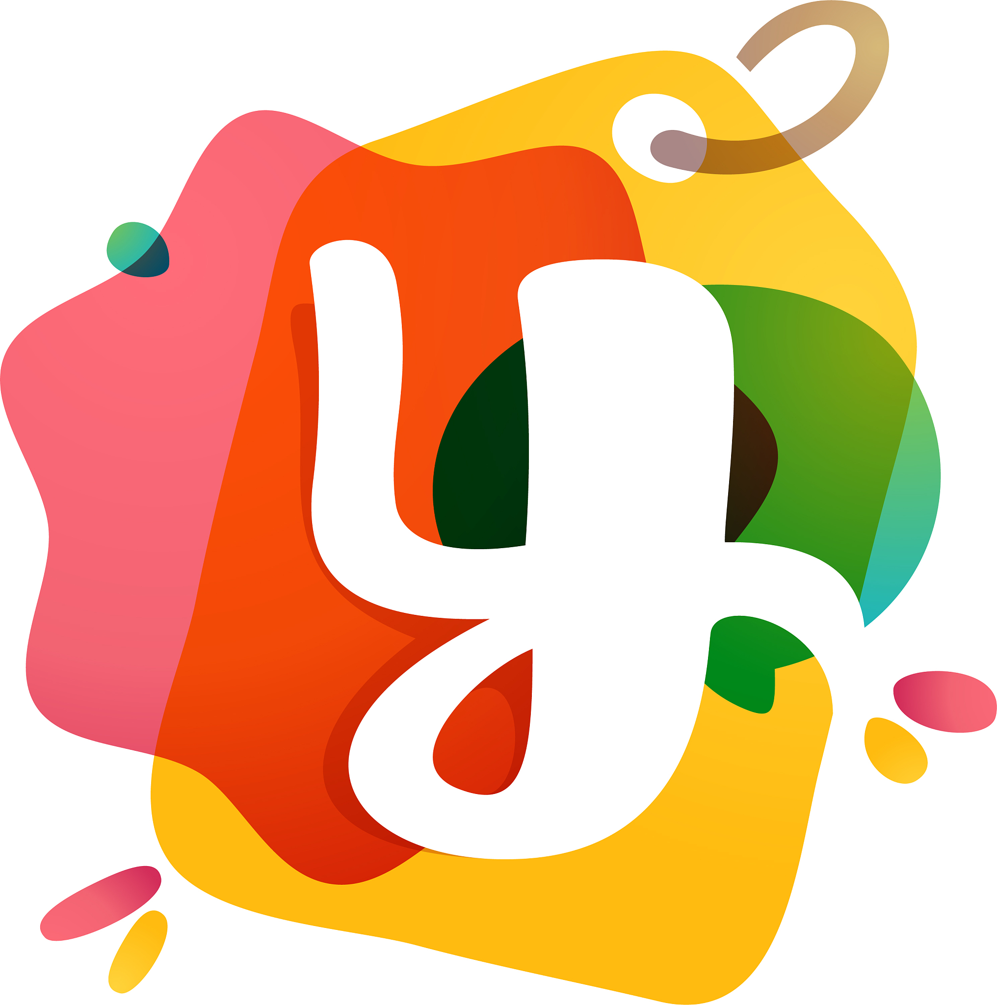 y letter logo with sale tag icon watercolor