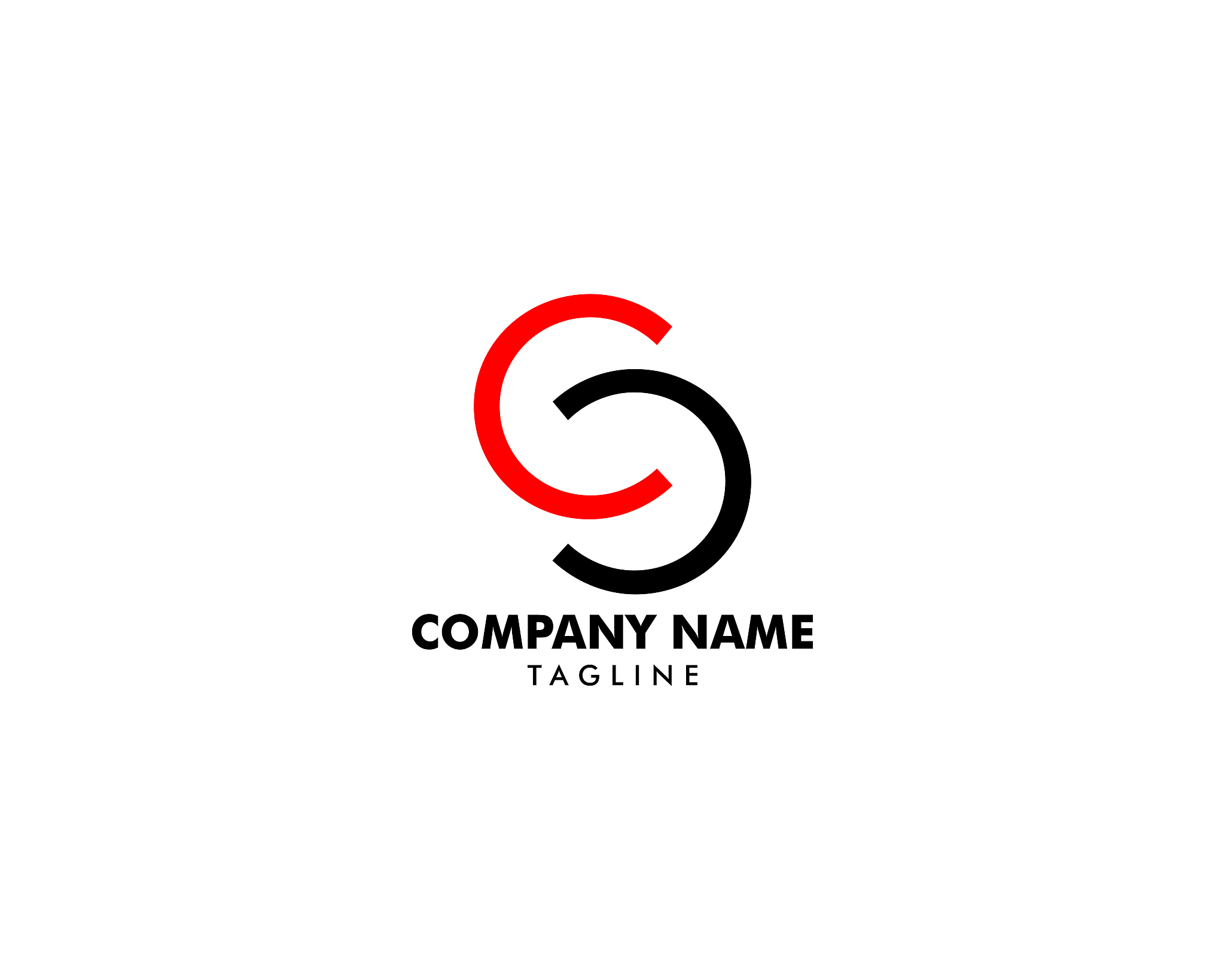 initial letter cc   template design