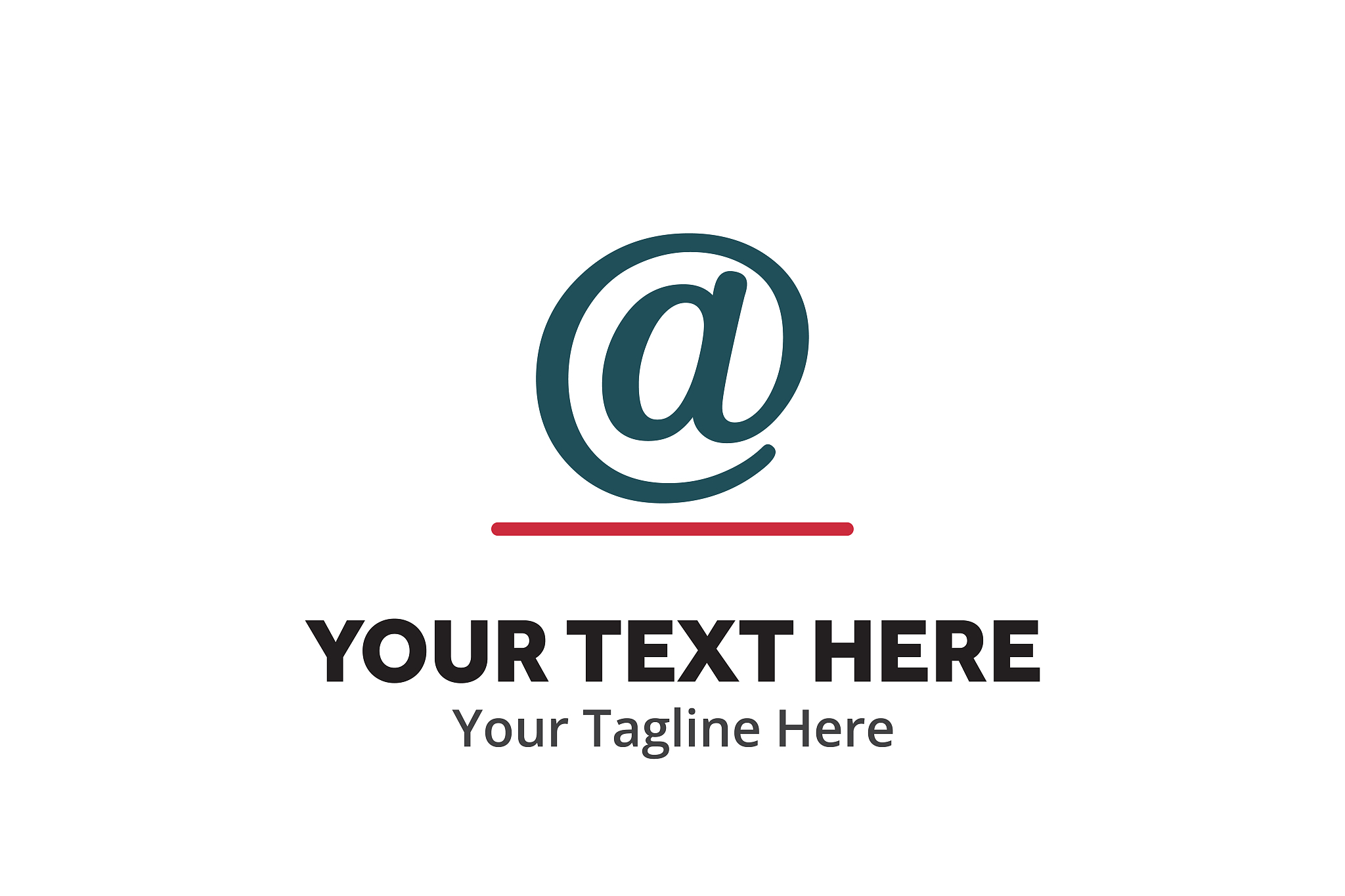 unique email message simple logo creative design in flat style w