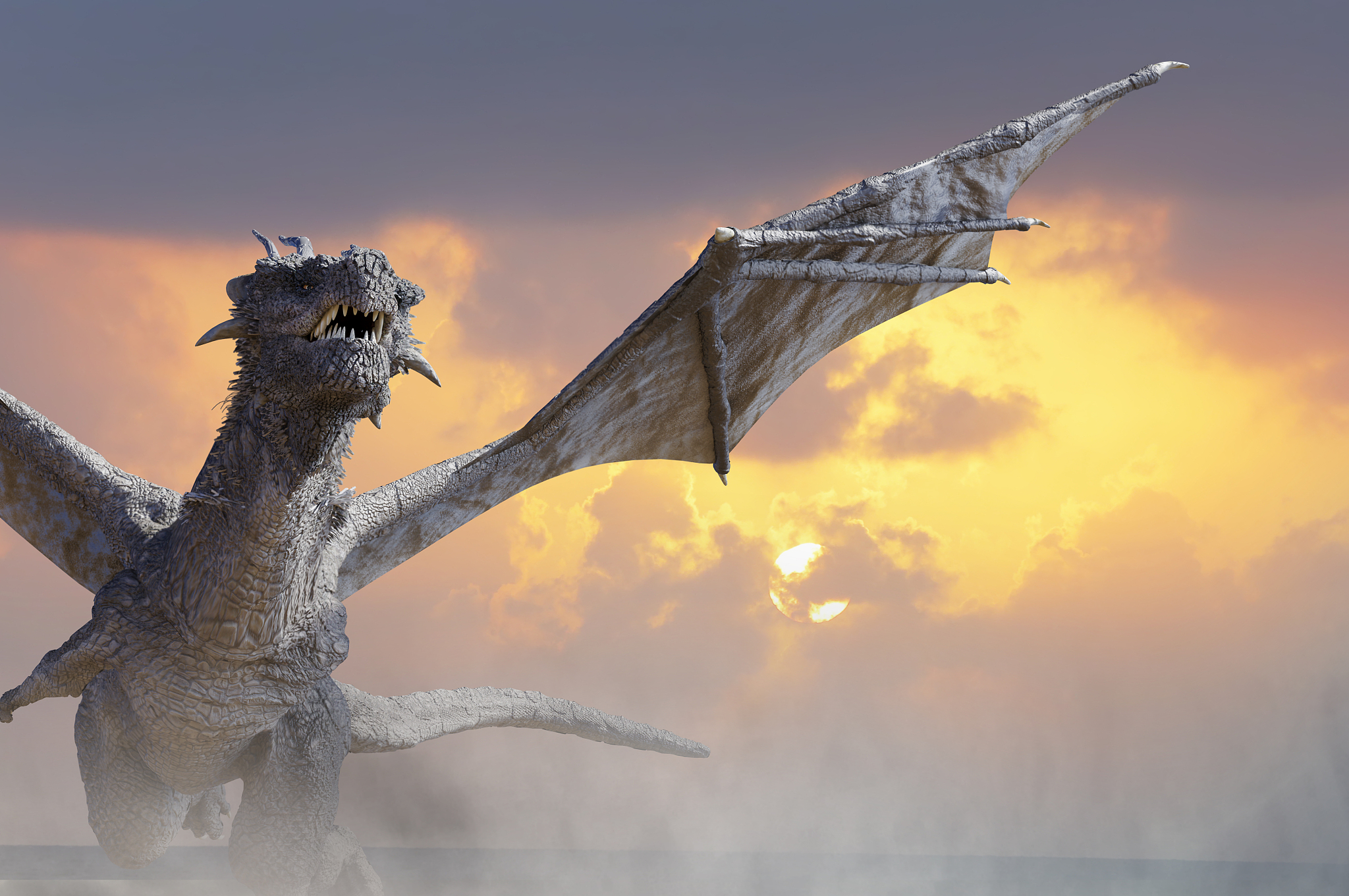 the dragon fly 3d render