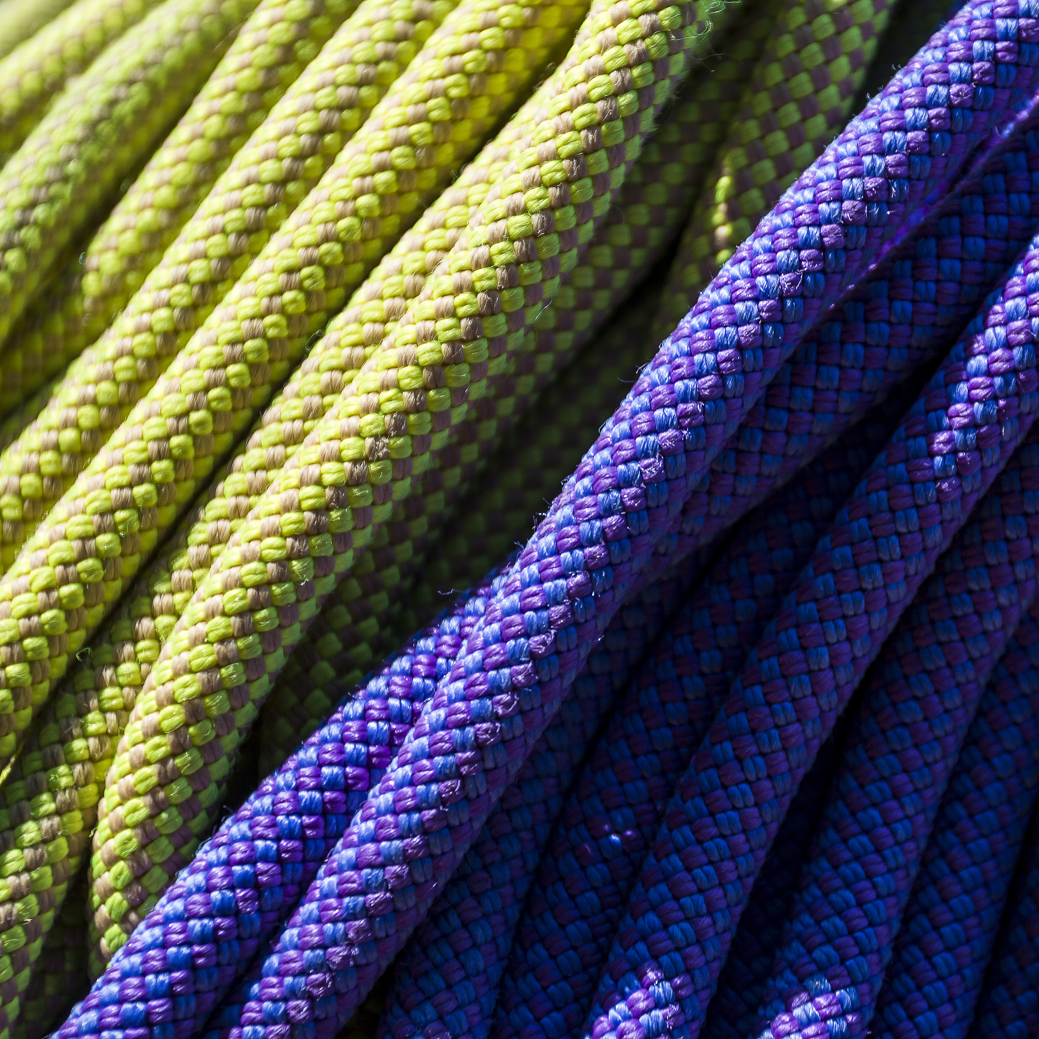 close-up colorful ropes