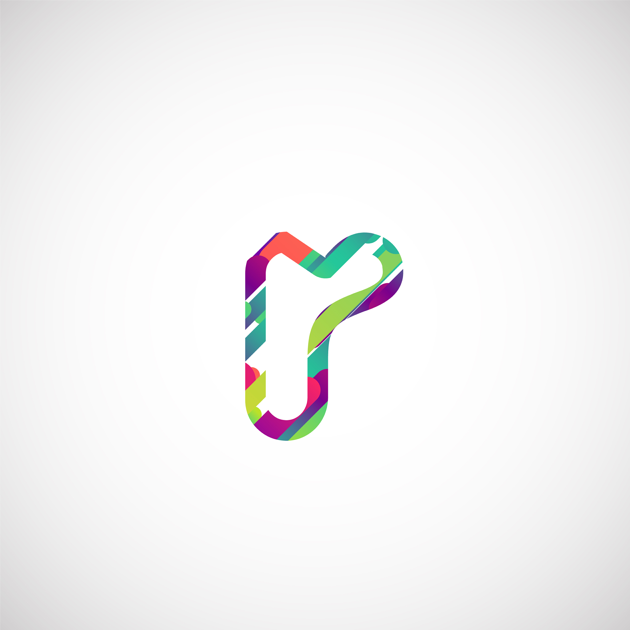 colorful character from a typeset