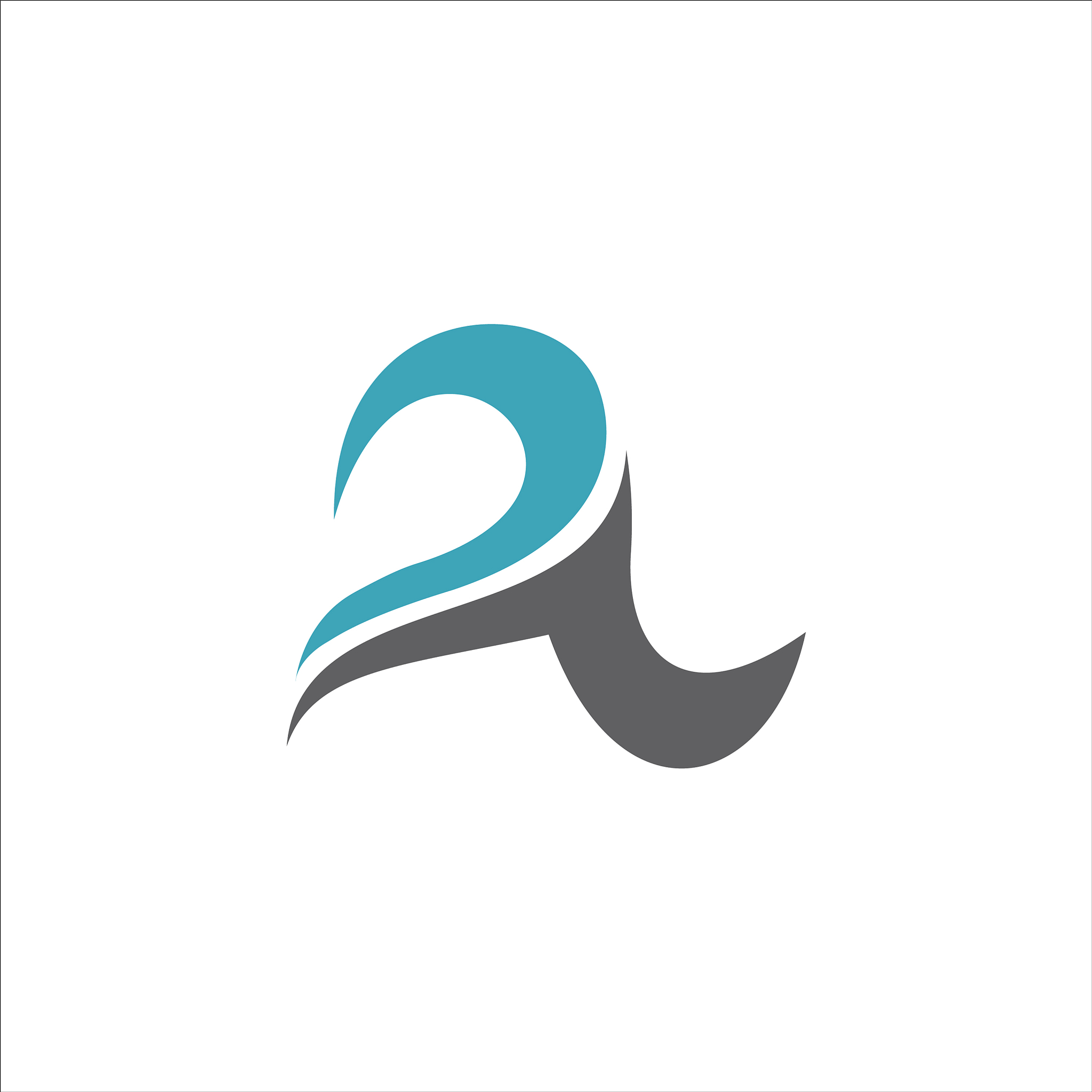 initial letter a logo design template