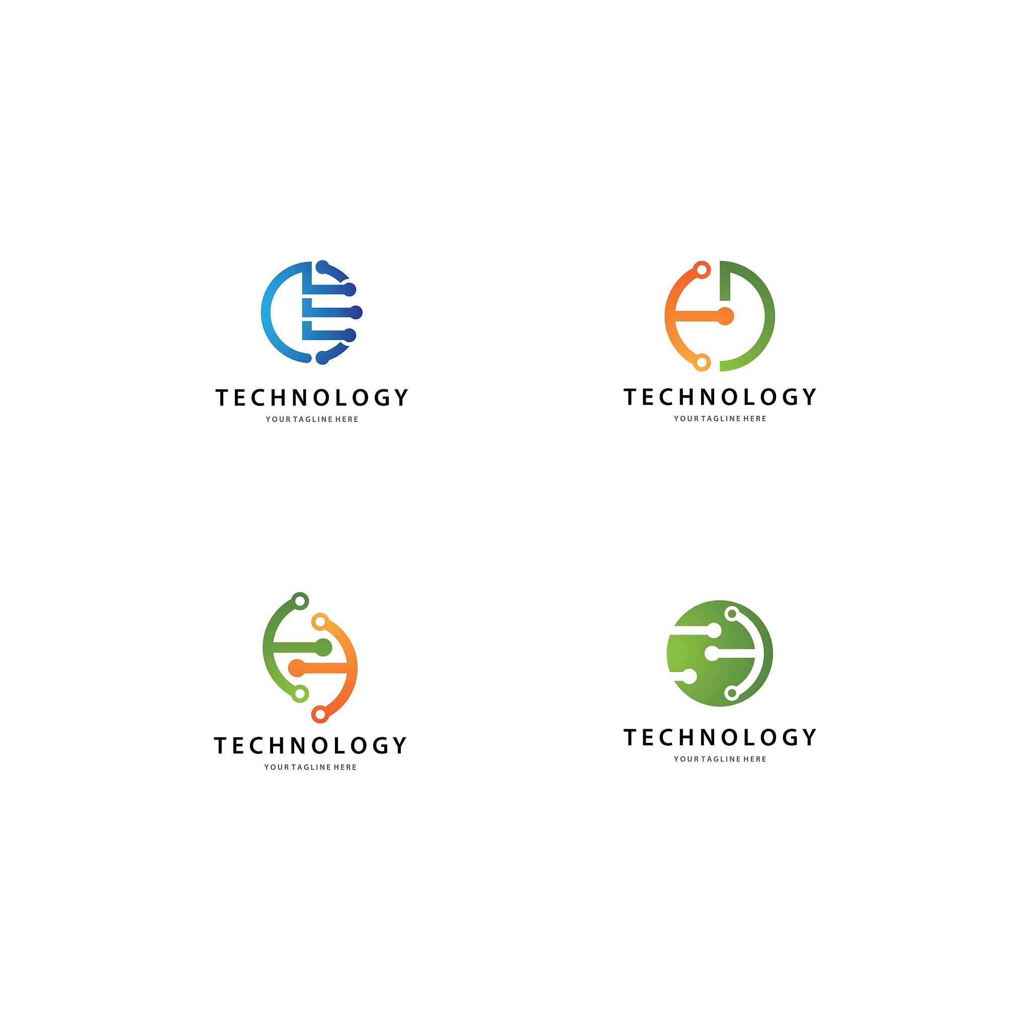 technology logo template