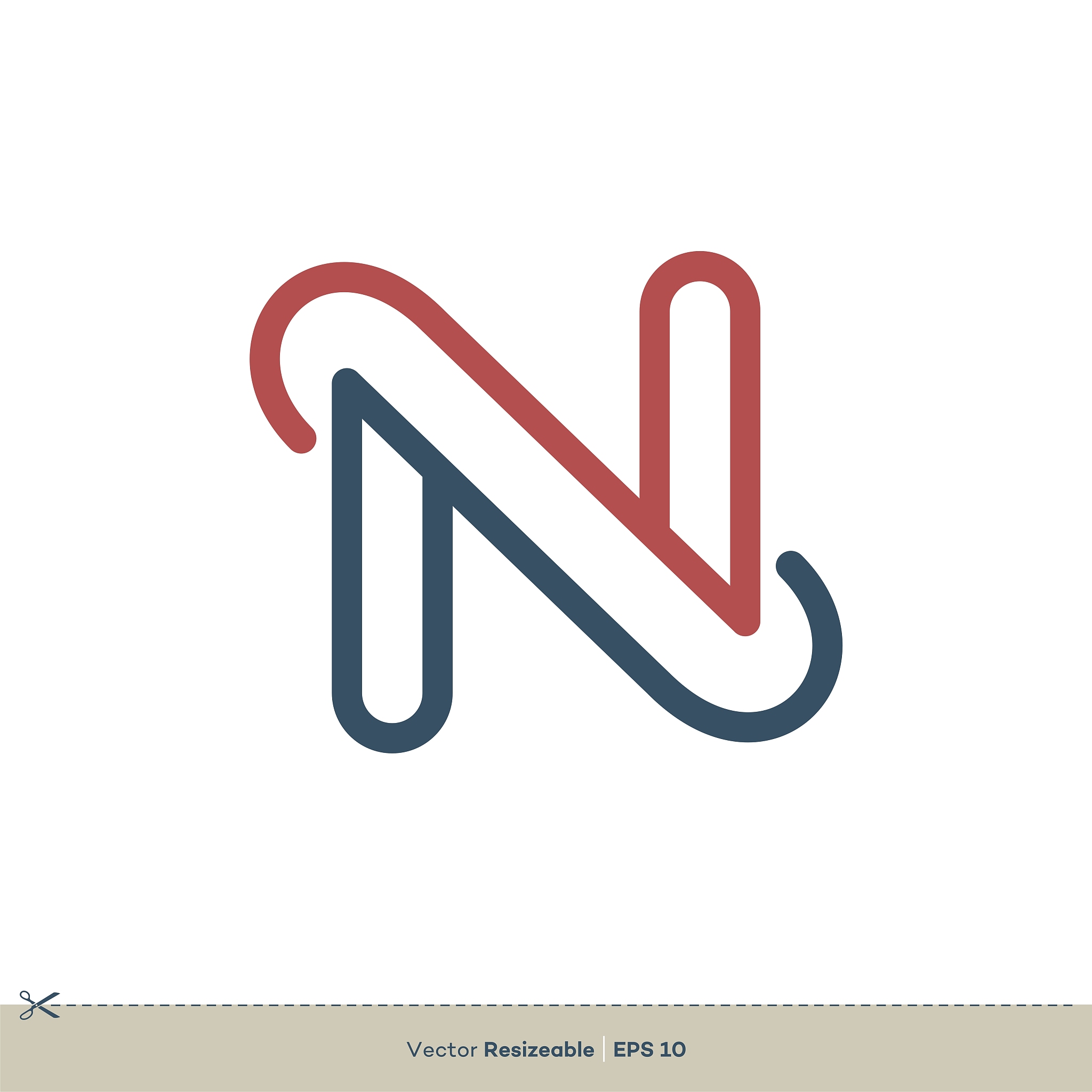 n letter vector logo template illustration design. vector eps 10