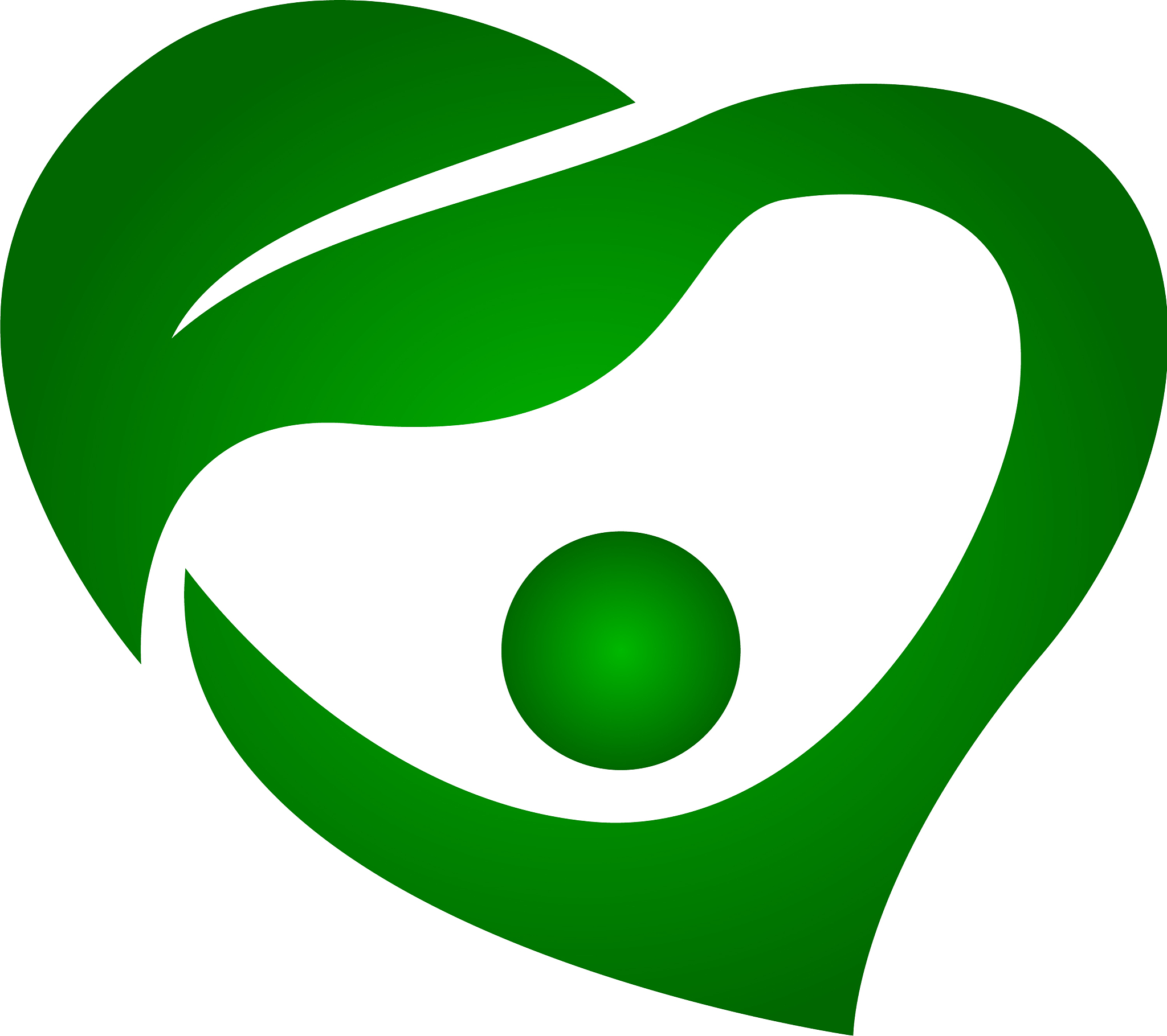 love green heart human life logo design