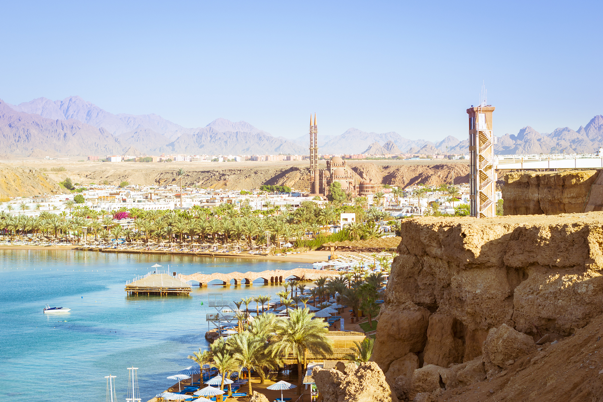 february day on the beach in sharm el sheikh