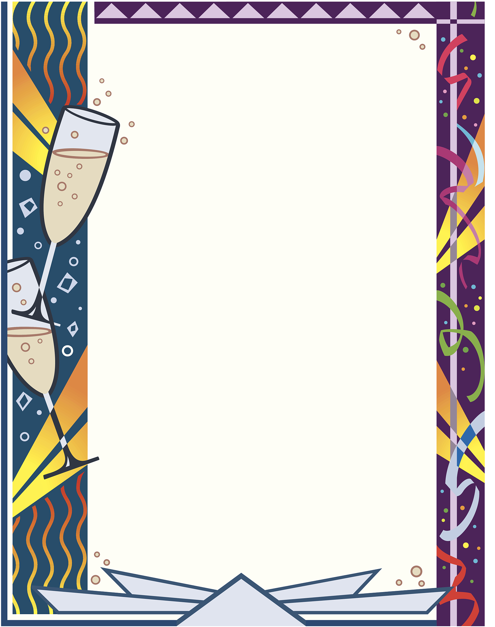 border, champagne glass  color  layered  also available in black