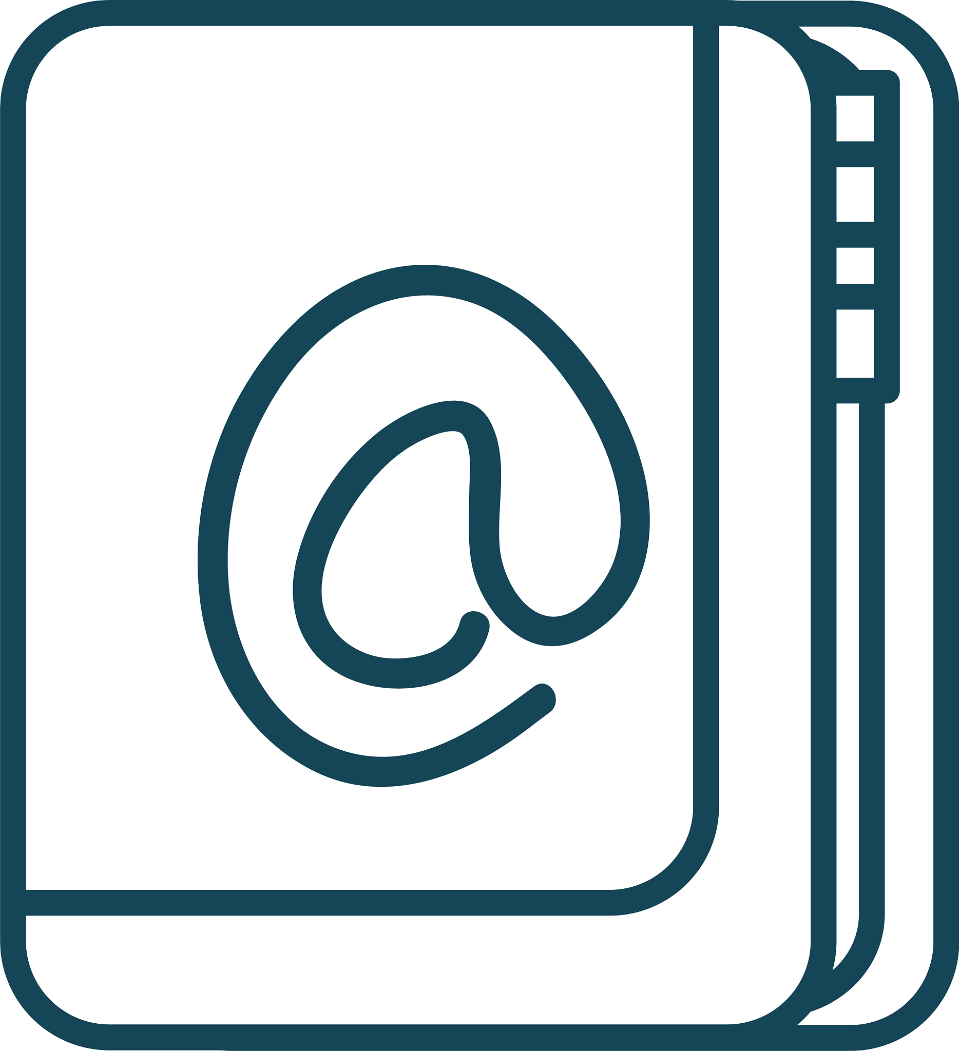 isolated phone book design