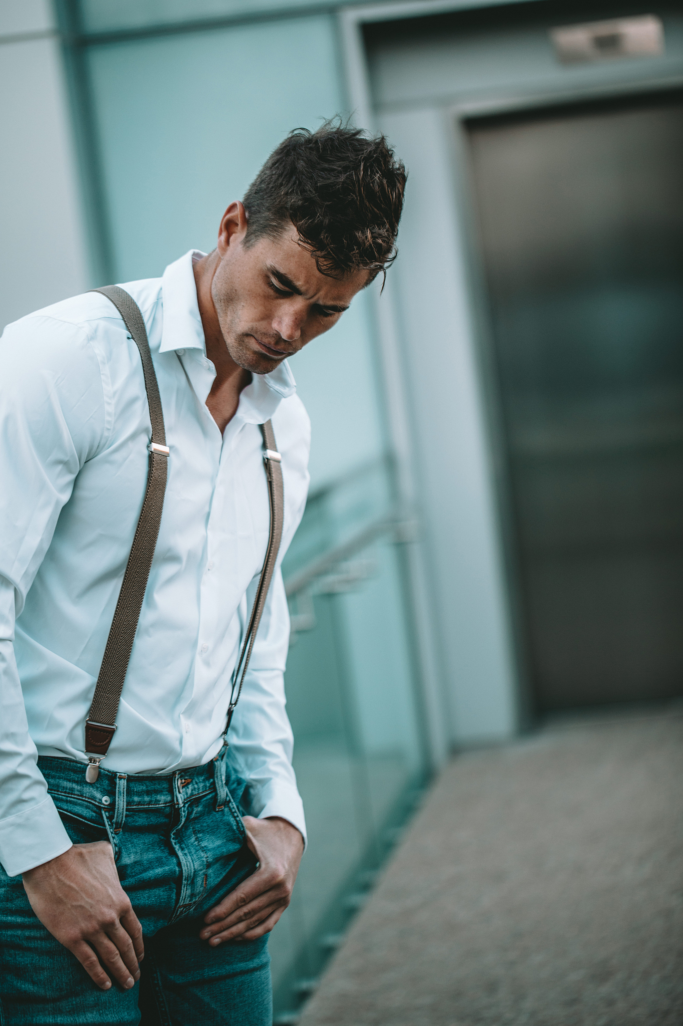 male model in the city