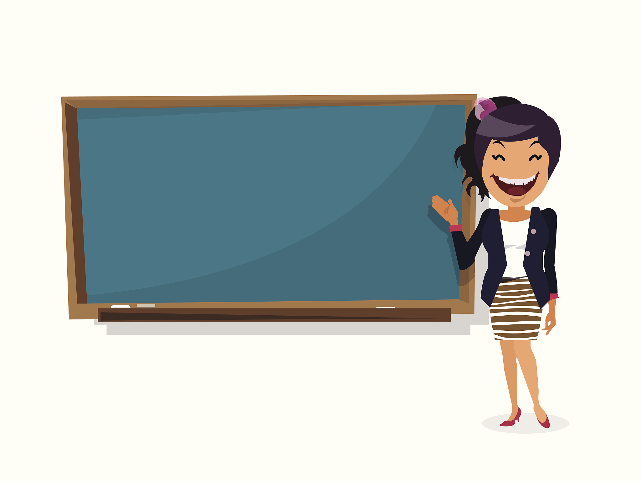 presentation. teacher. - vector illustration