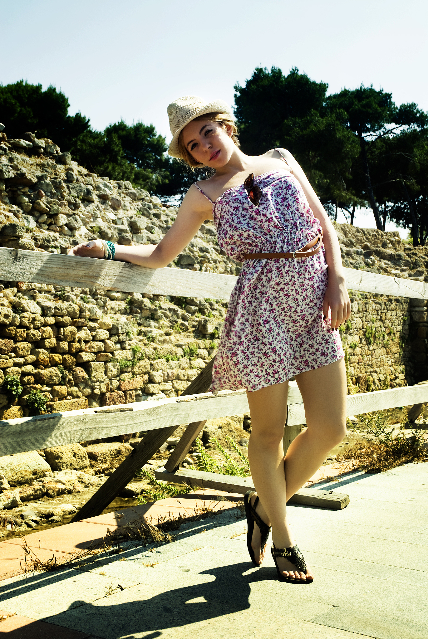 fashion model with pretty dress