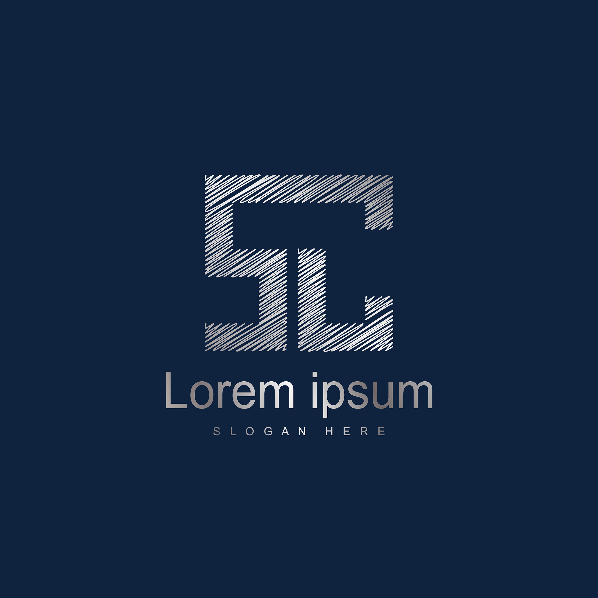 initial letter sc logo template design
