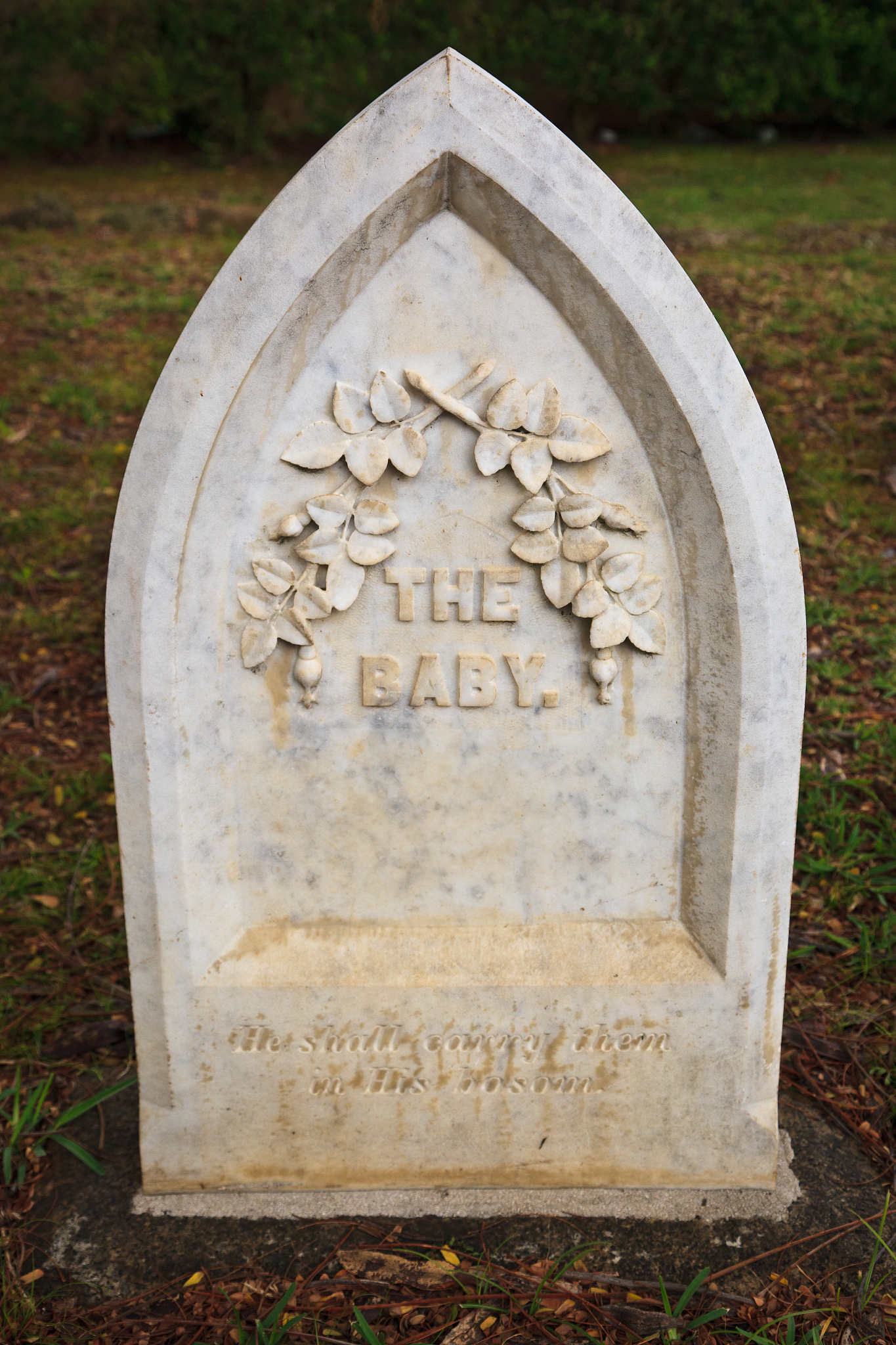 the baby headstone