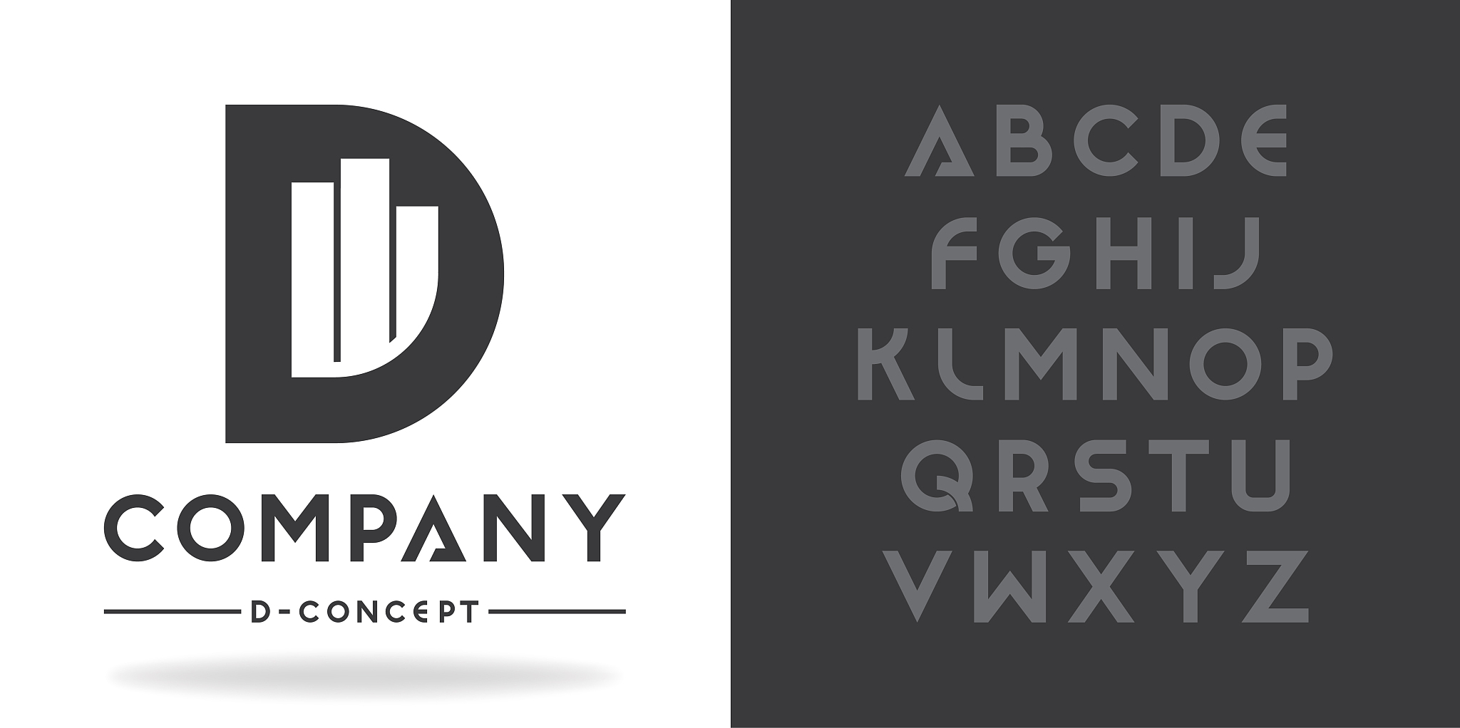 real estate, business logo template. font character design with 