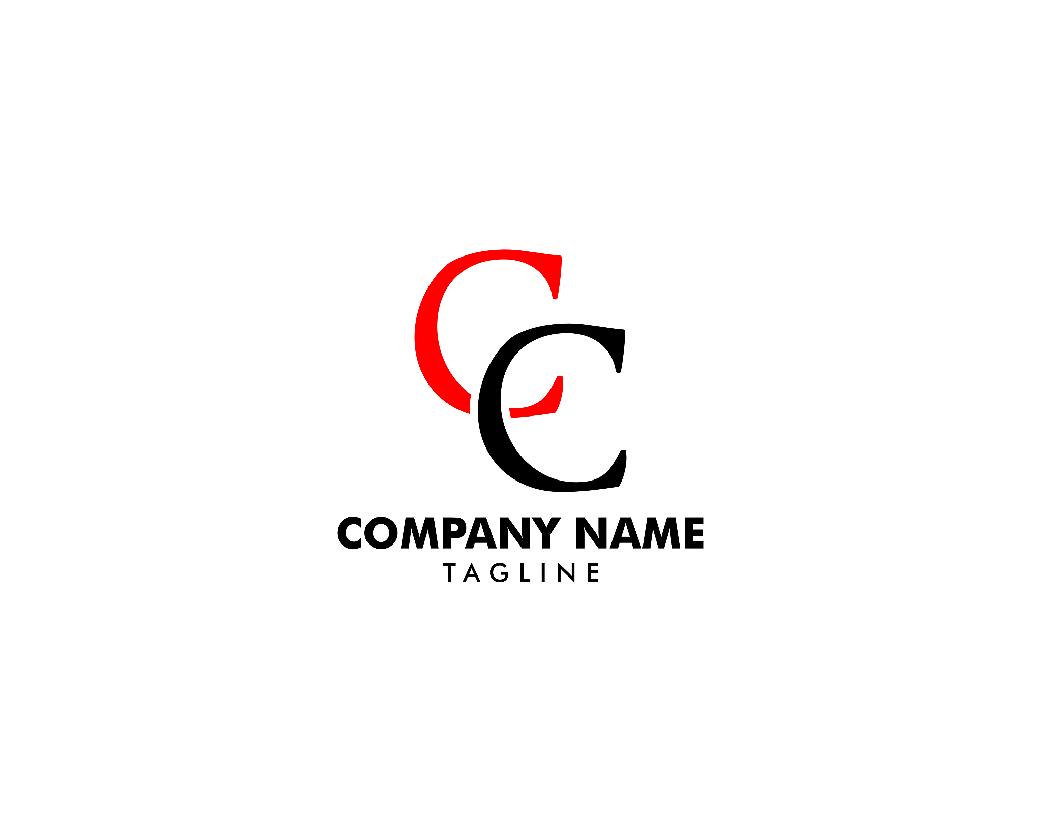 initial letter cc   template design