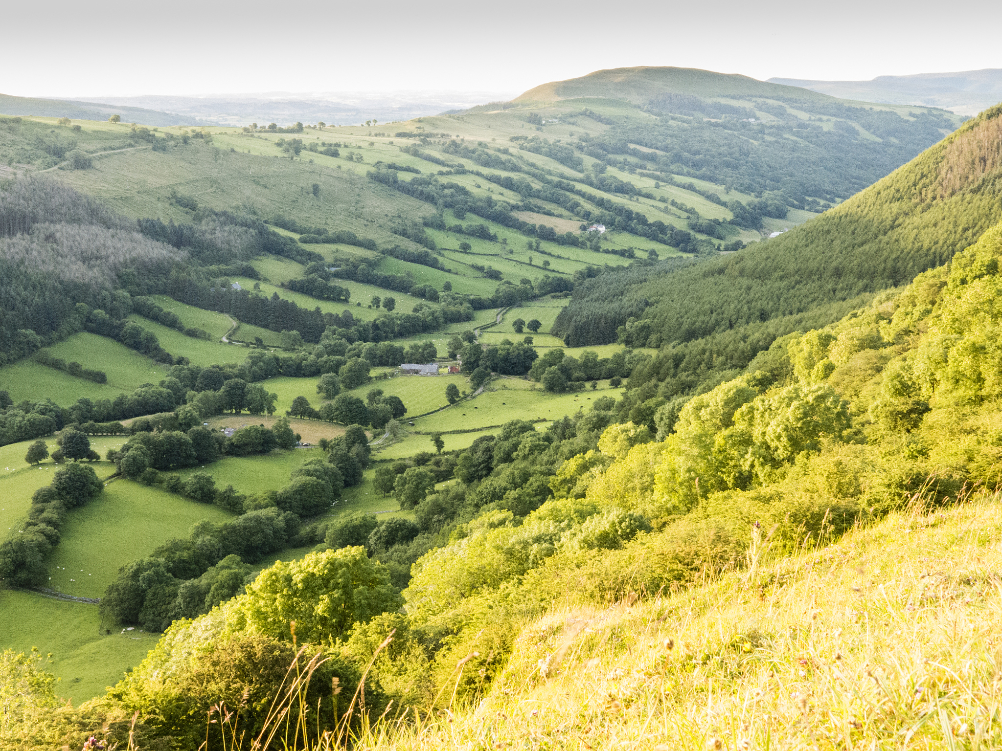 the valley of dyffryn crawnon near the hendre quarries.the cambr