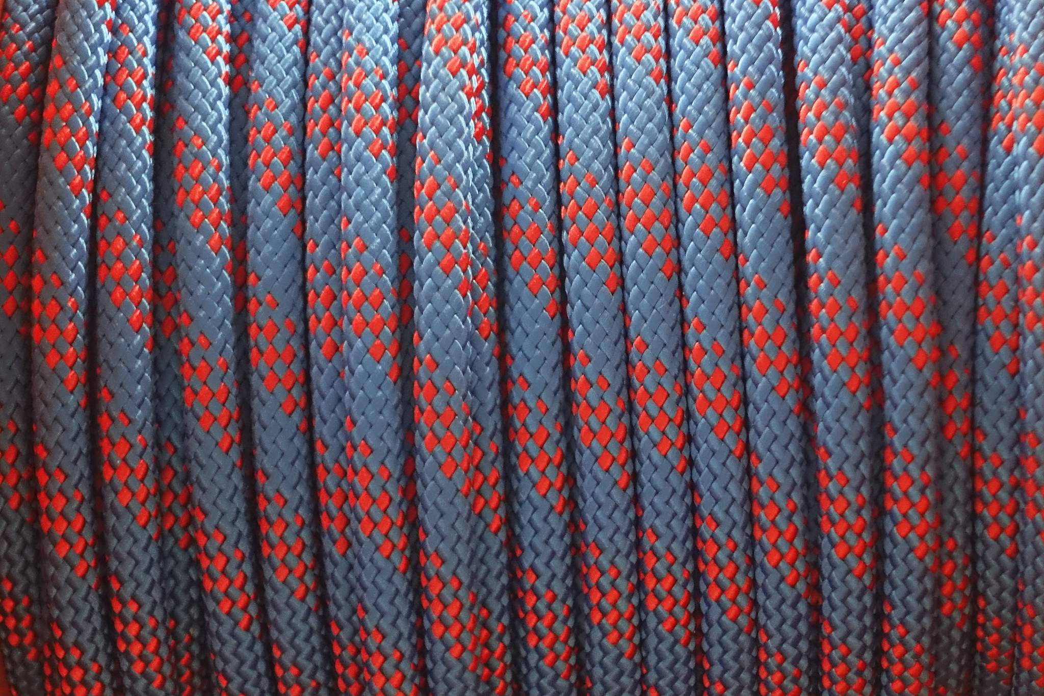 blue and red rope